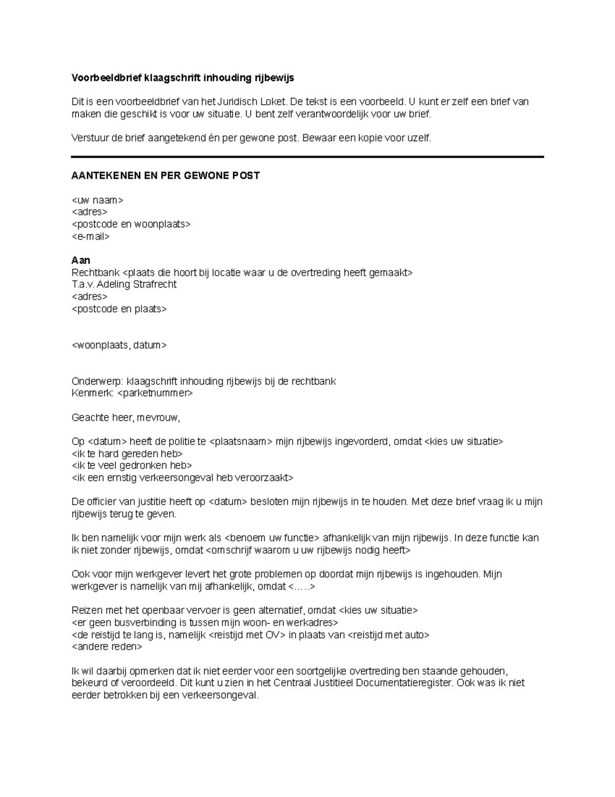 rijbewijs terug vragen