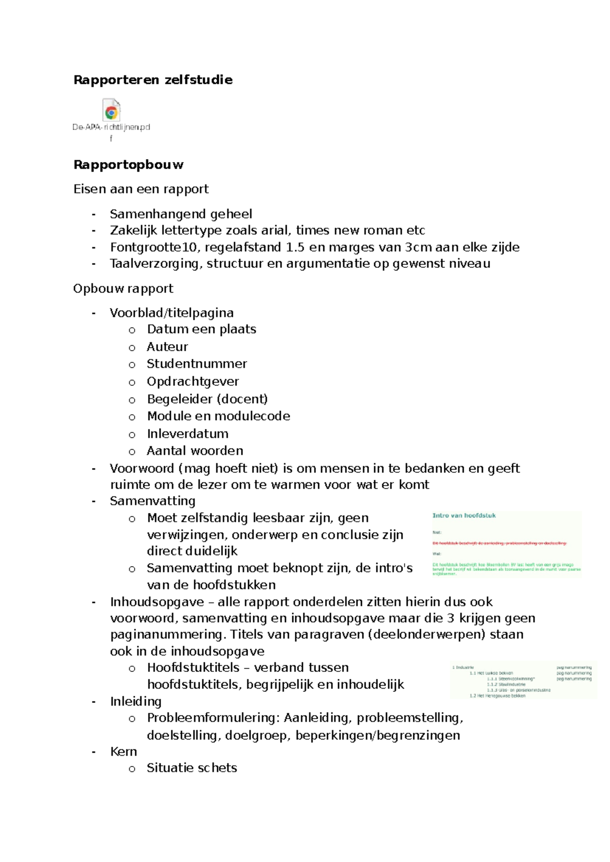 Rapportagestructuur en Eisen voor Effectieve Rapporten - Studeersnel
