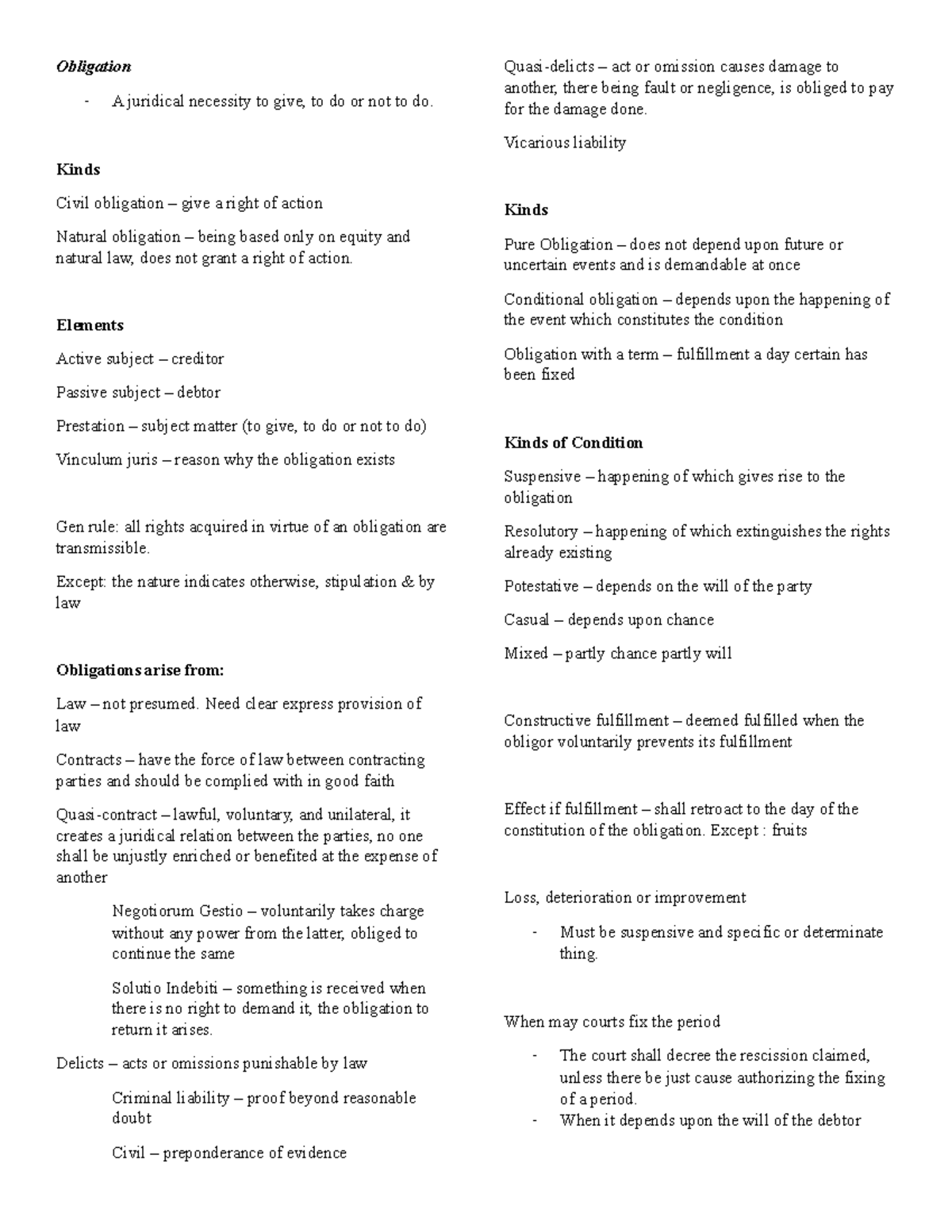 Obligation: A Comprehensive Overview of Legal Responsibilities and ...