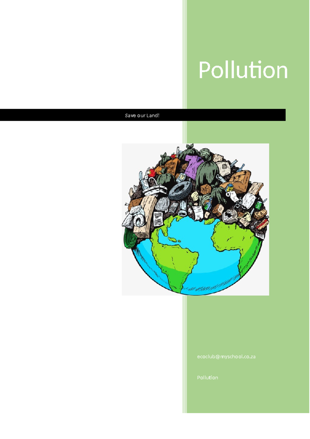 Land Pollution: Causes, Effects, and Solutions (ENV 101) - Studocu