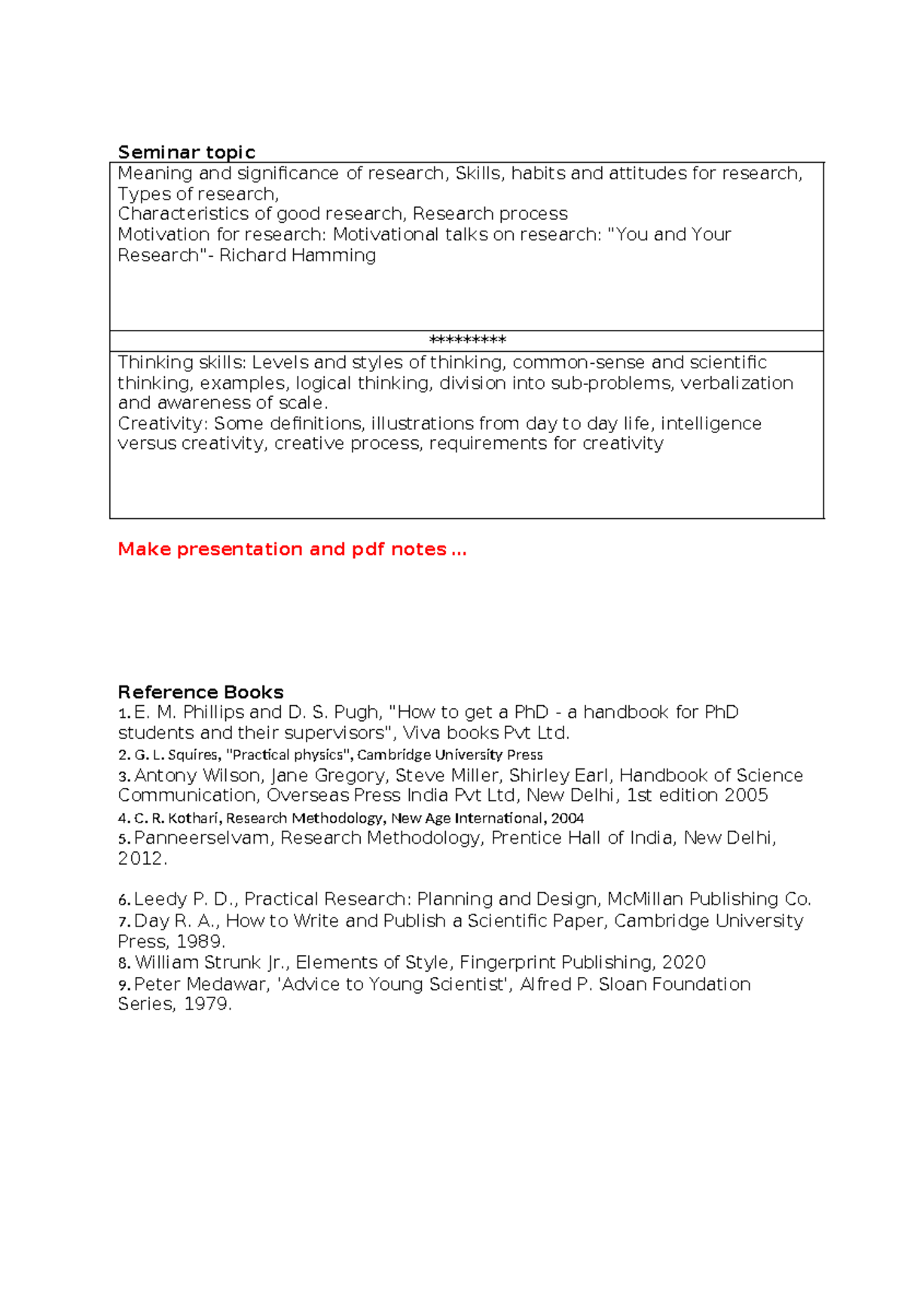 New Microsoft Word Document - Seminar topic Meaning and significance of ...