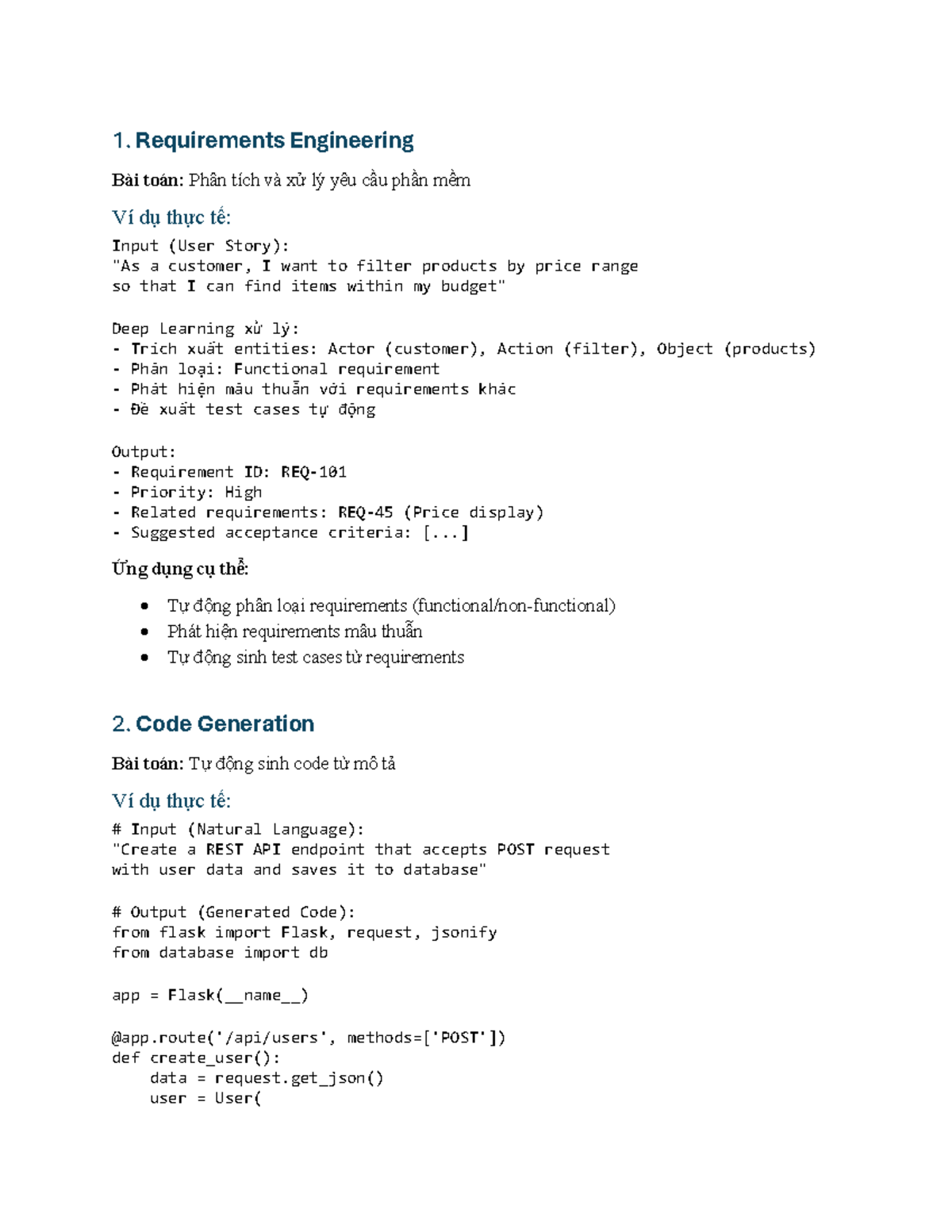CT487 - Final Exam: Deep Learning in Software Engineering Techniques ...