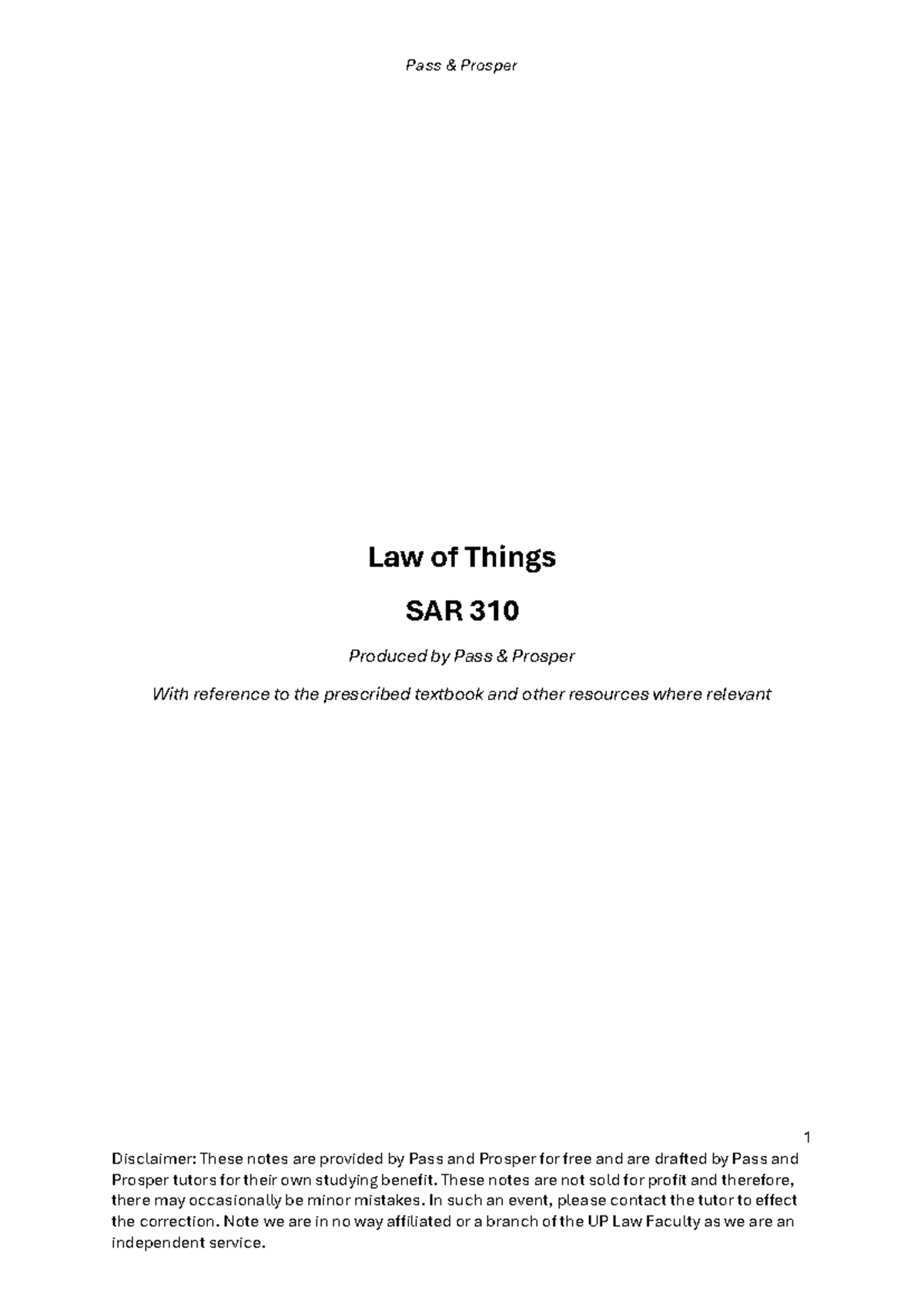SAR 310 Final Exam Notes: Acquisition of Ownership Concepts - Studocu