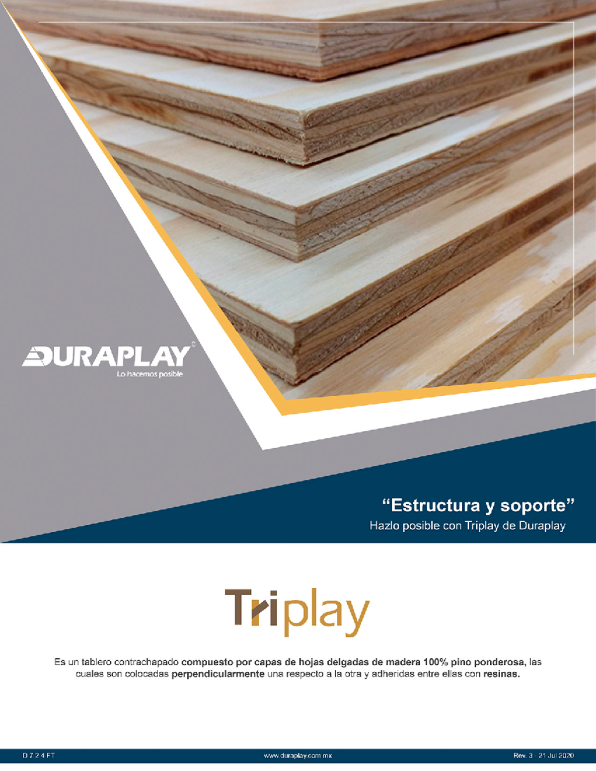 Ficha Técnica Triplay 15mm - Usos, Beneficios y Especificaciones - Studocu