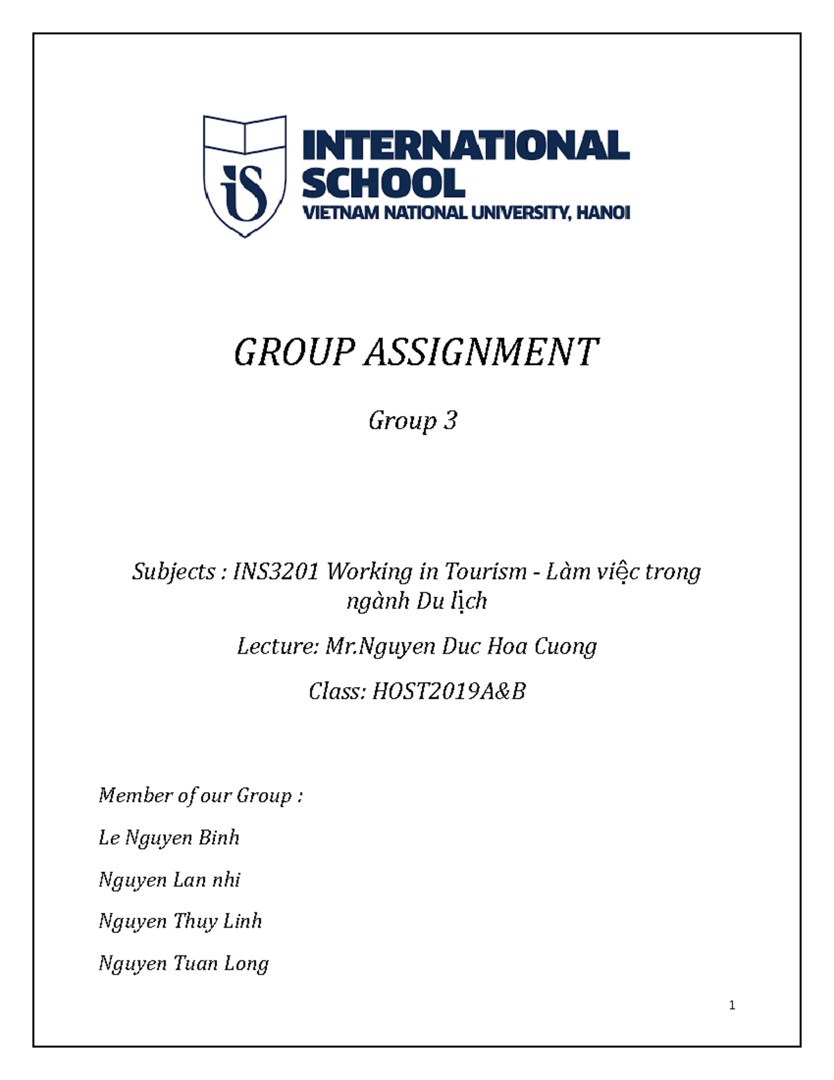 Group Assignment Final ENG - GROUP ASSIGNMENT Group 3 Subjects ...