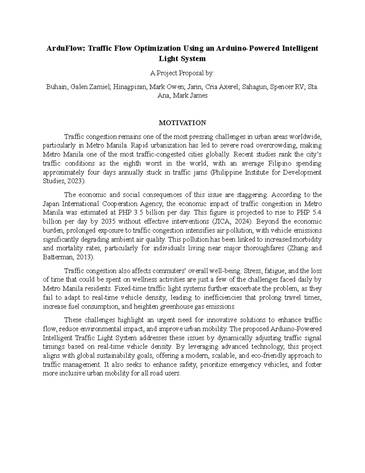 ArduFlow: Intelligent Traffic Light System Proposal for Urban Mobility ...