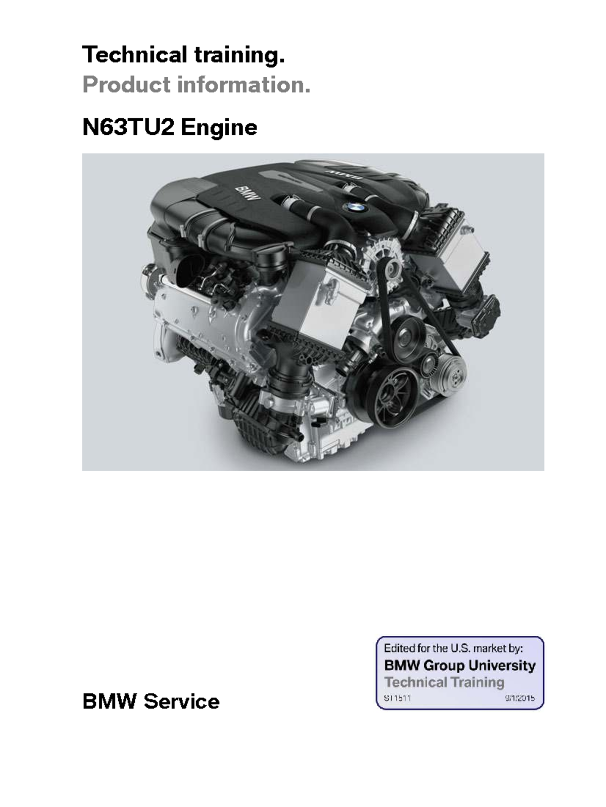 344-N63 Engine Unit Overview and Component Index - Studocu
