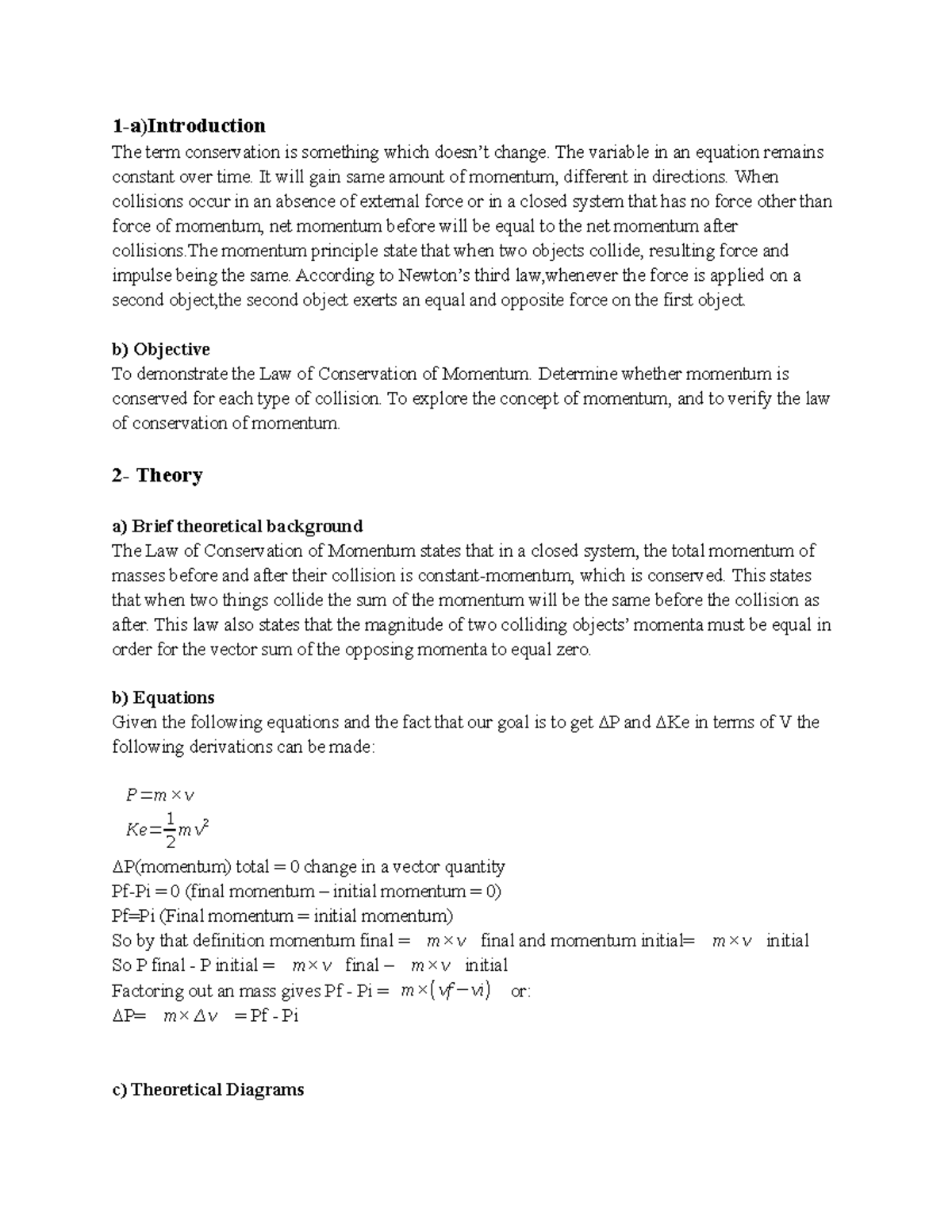 PH-101 LAB #7 - Lab report - The term conservation is something which ...