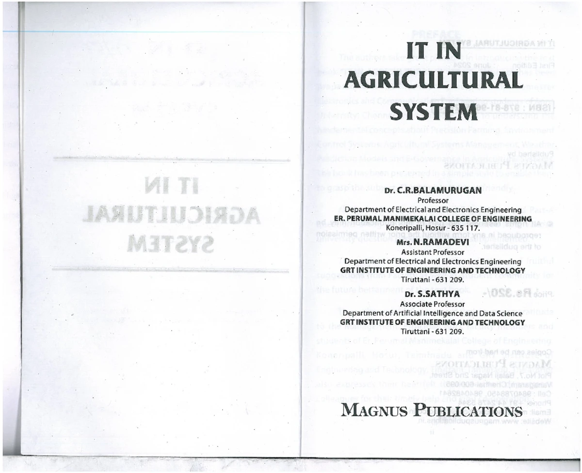 ITAS 101: Notes on Precision Farming and Environmental Control Systems ...