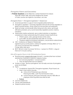 PL Revision Lecture + Tutorial - Public Law: Revision Lecture ...