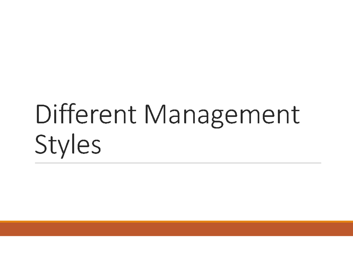 Management Styles - Different Management Styles PeoplePeoplePeople Team ...