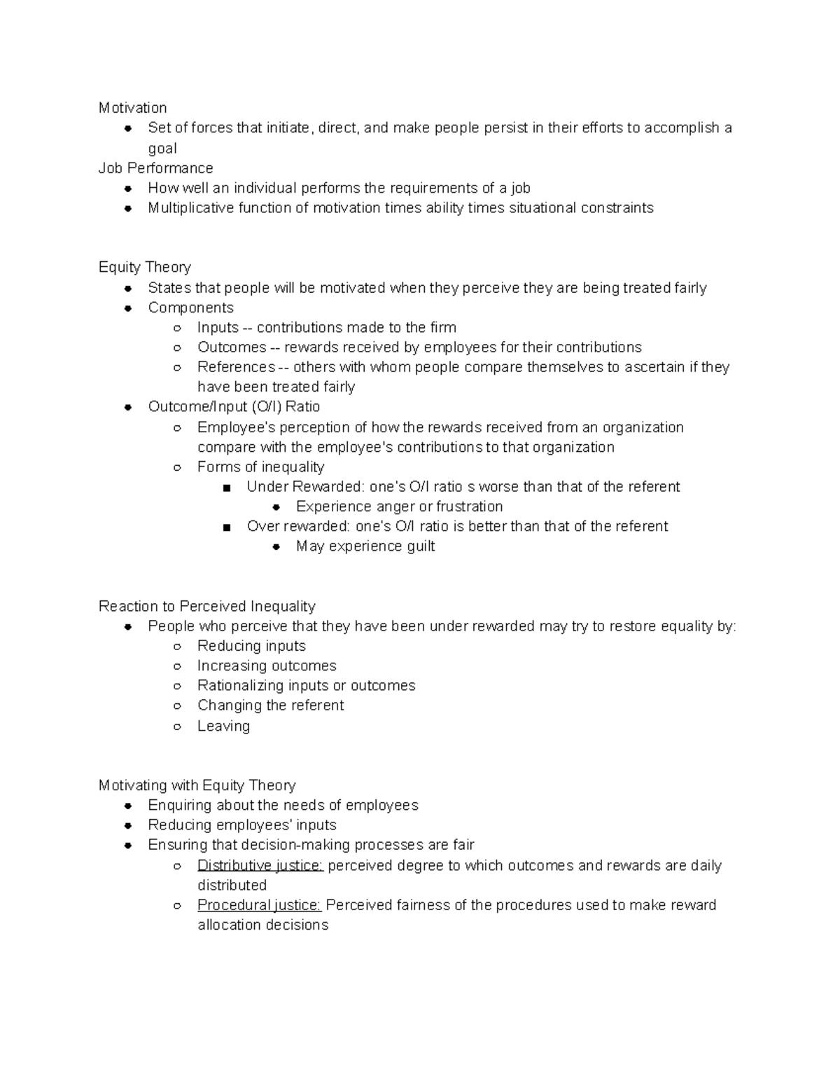 Chapter 13 Motivation - Lecture notes 10 - Motivation Set of forces ...