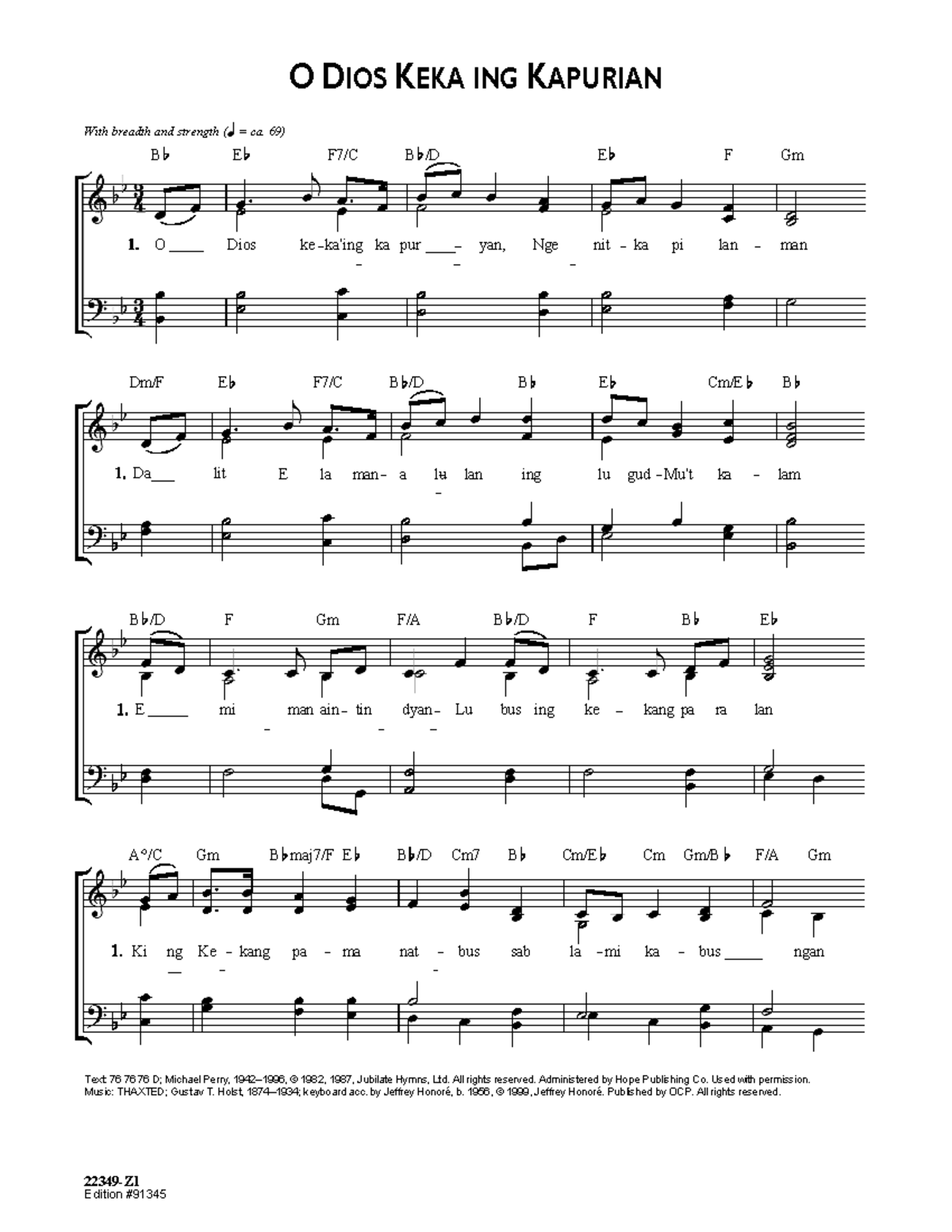 O GOD BEYOND ALL PRAISING (OCP) - Music & Lyrics Analysis - Studocu