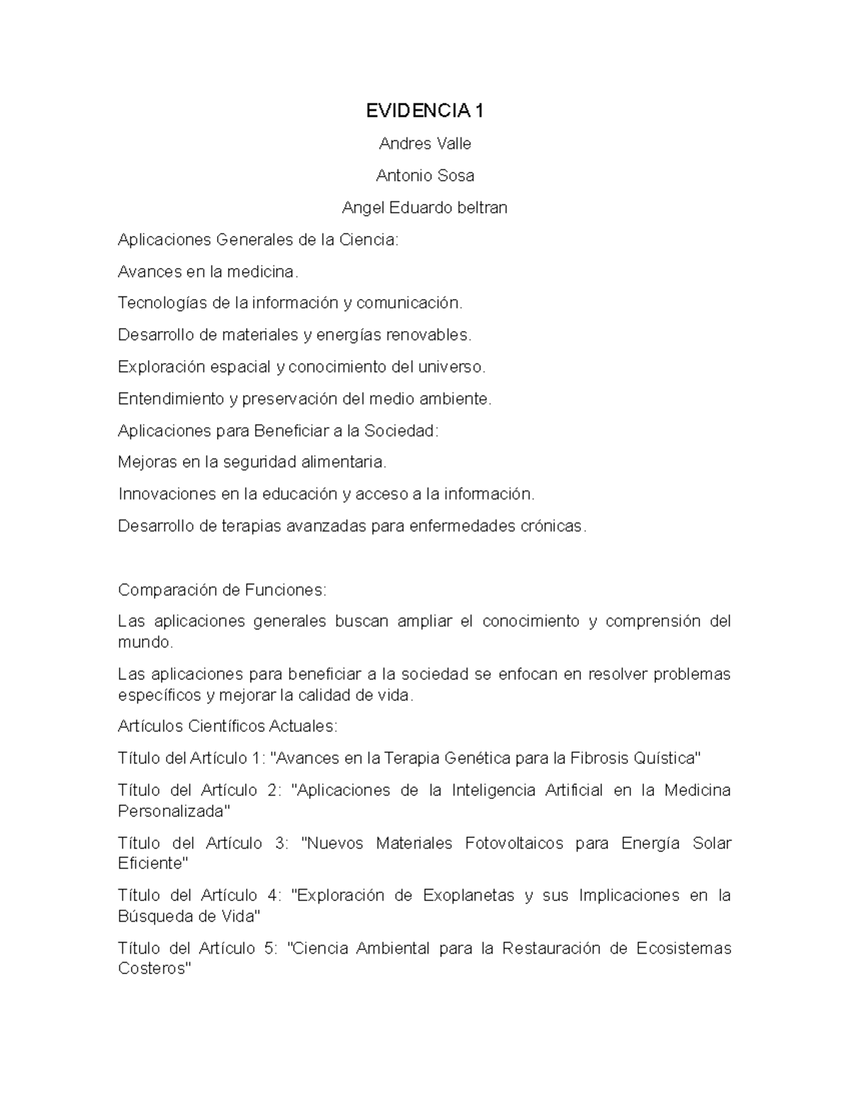 Evidencia 1 Pensamiento Cientifico - EVIDENCIA 1 Andres Valle Antonio ...