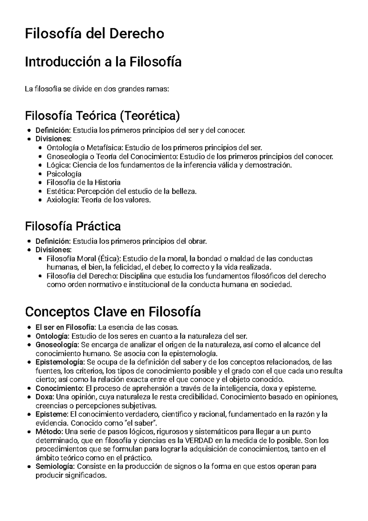 Fundamentos Filosóficos del Derecho - Guía de Estudio (FD101) - Studocu