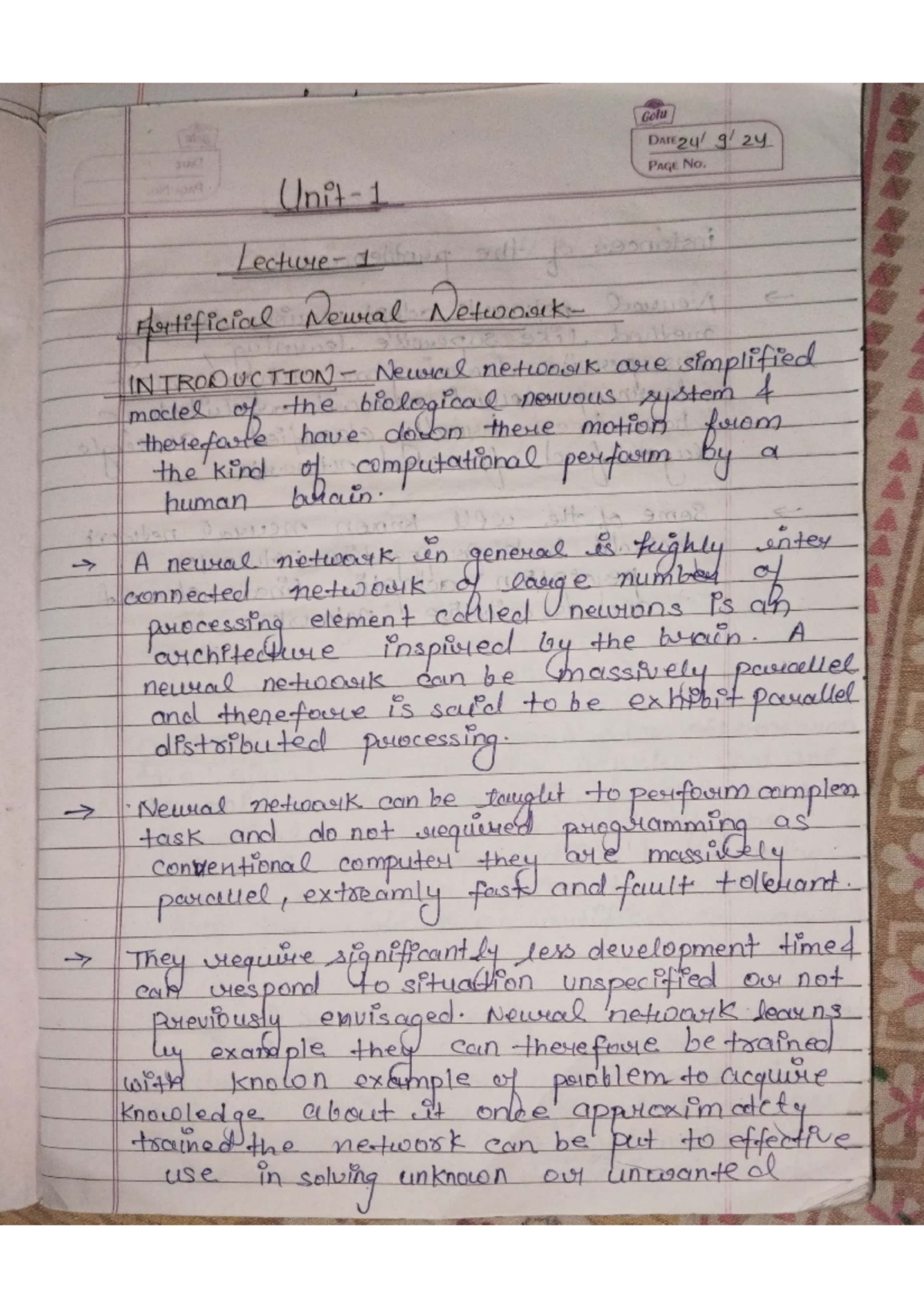 AOSC note copy - Lecture notes - Golu DATE 24 PAGE No. Lecture 1 ...