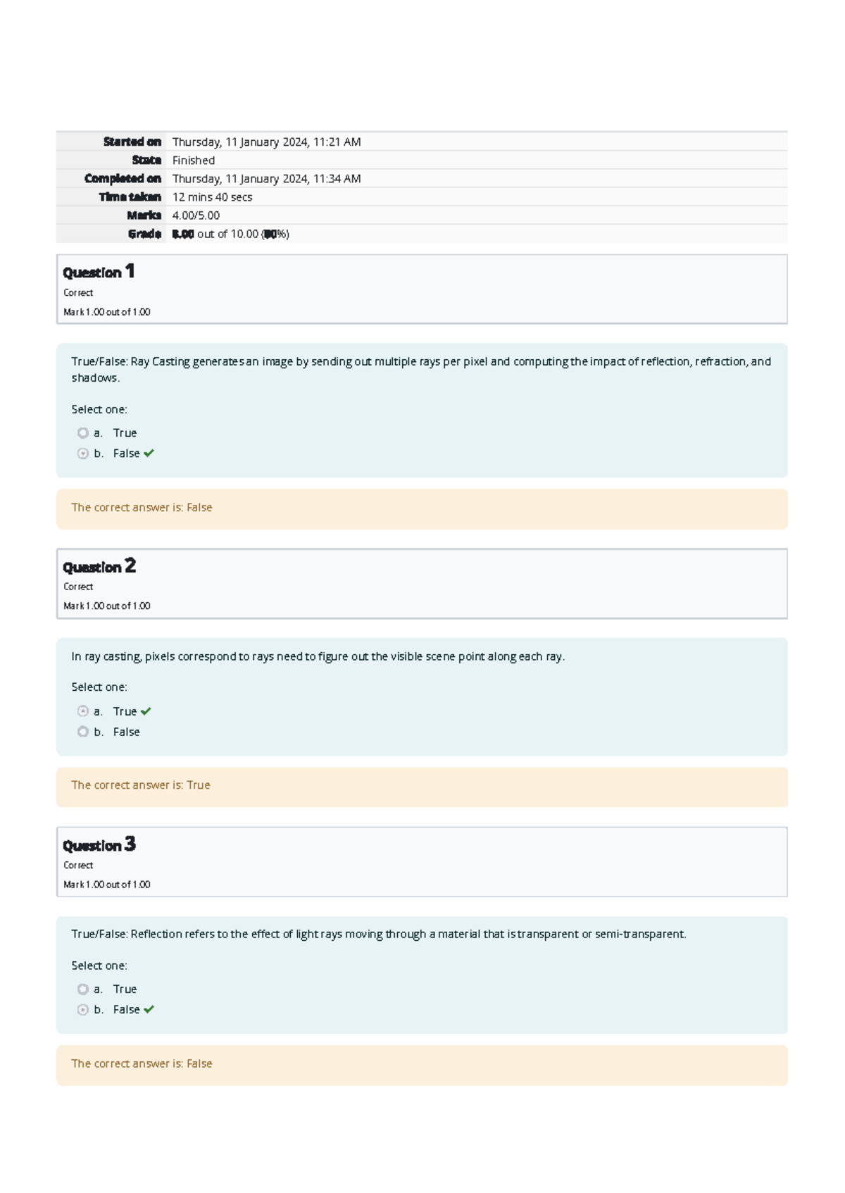 Self-Quiz 8 Attempt Review - Score: 4.00/5.00 - Studocu