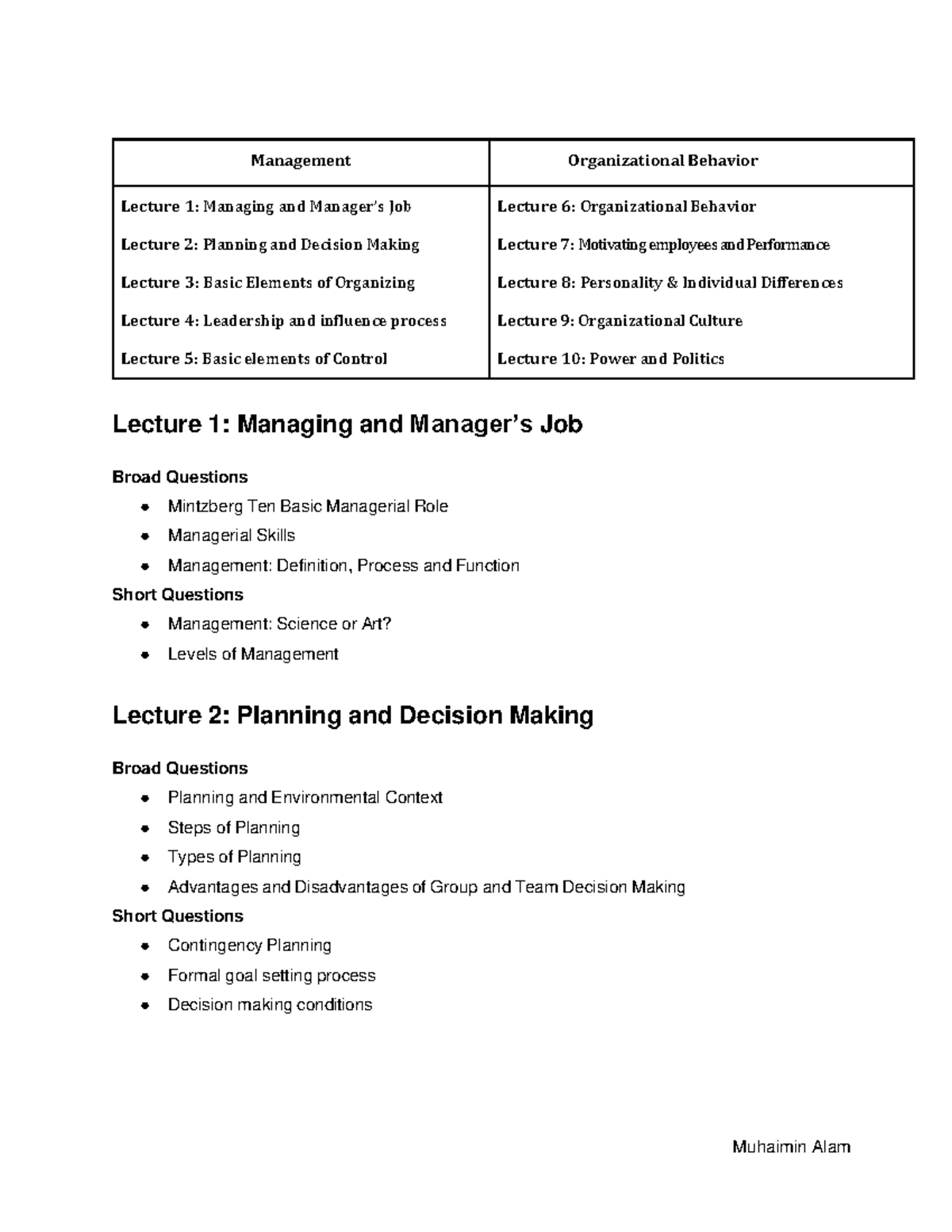 MOB Suggestions.pdf · version 1 - Management Organizational Behavior ...