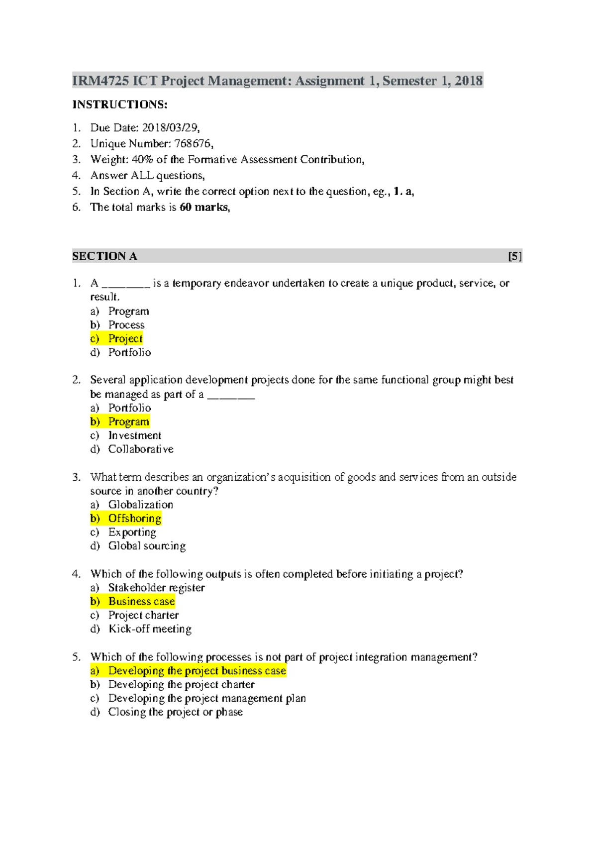 Activity-on-Arrow diagram Representations with answers - 1 0 0 0 2 1 1 ...