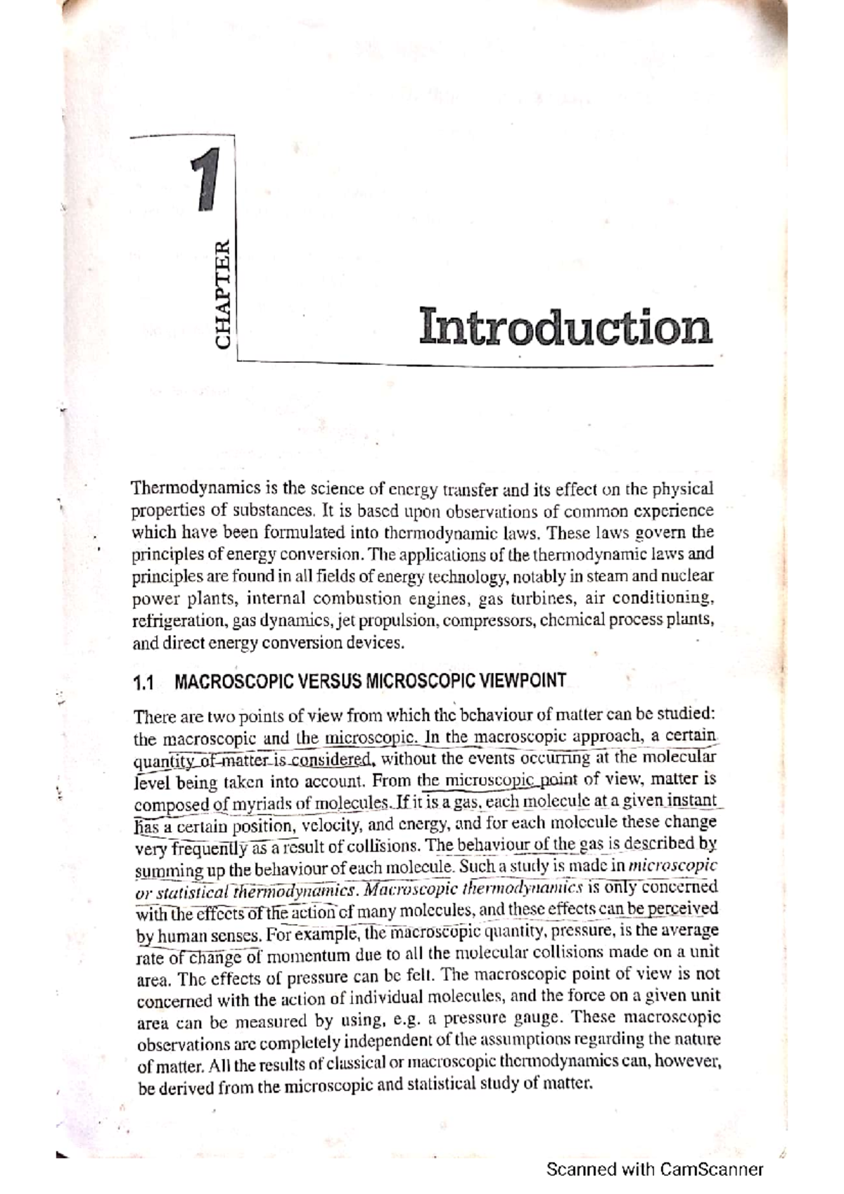 1 CHAPTER Introduction to Engineering Thermodynamics Principles - Studocu