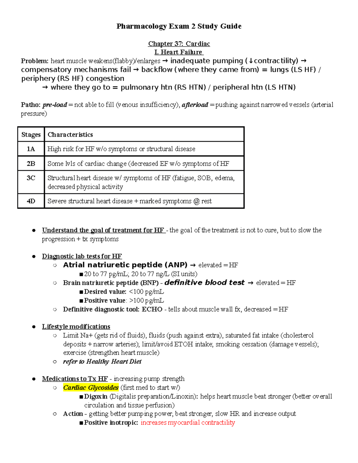 Pharm 202 Exam 2 SG - Comprehensive Study Guide from Mcquistion 10th Ed ...