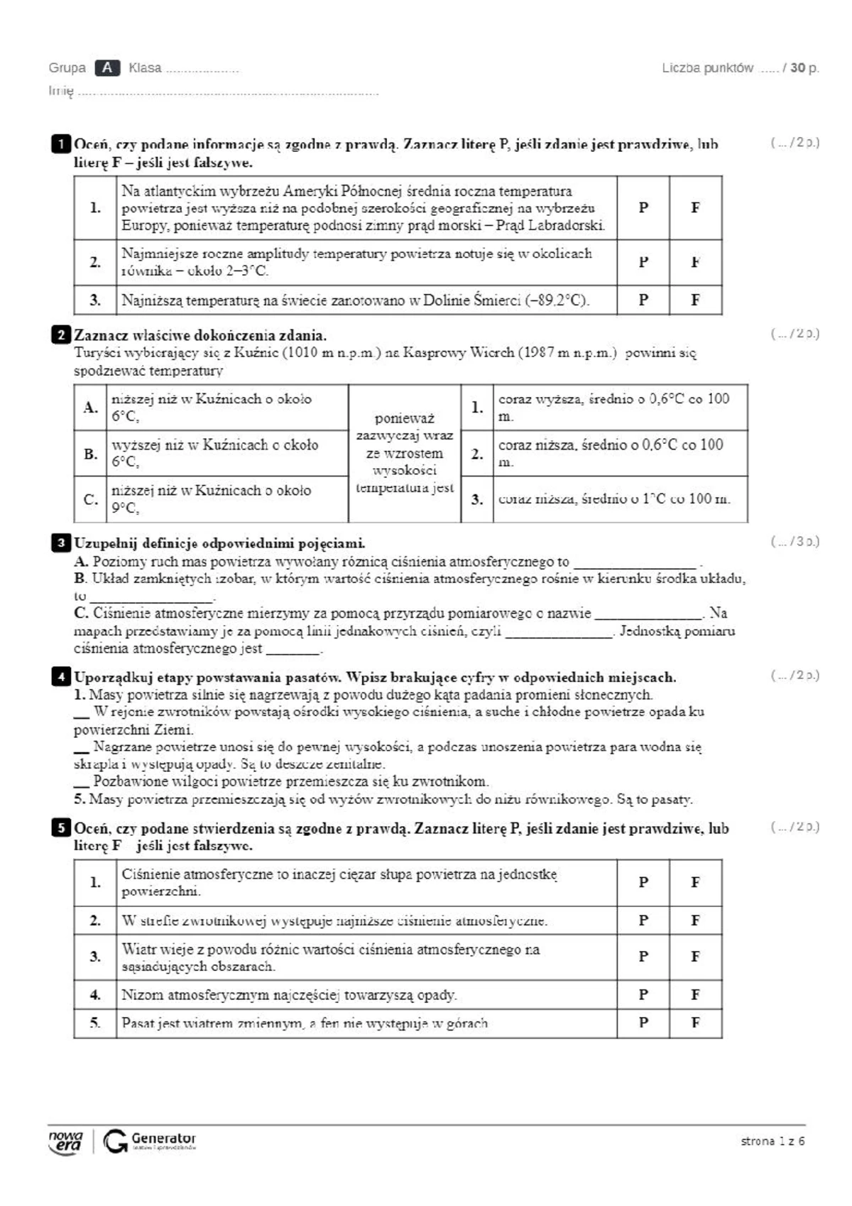 Sprawdzian Z Fizyki Procesy Cieplne Odpowiedzi www.studocu.com