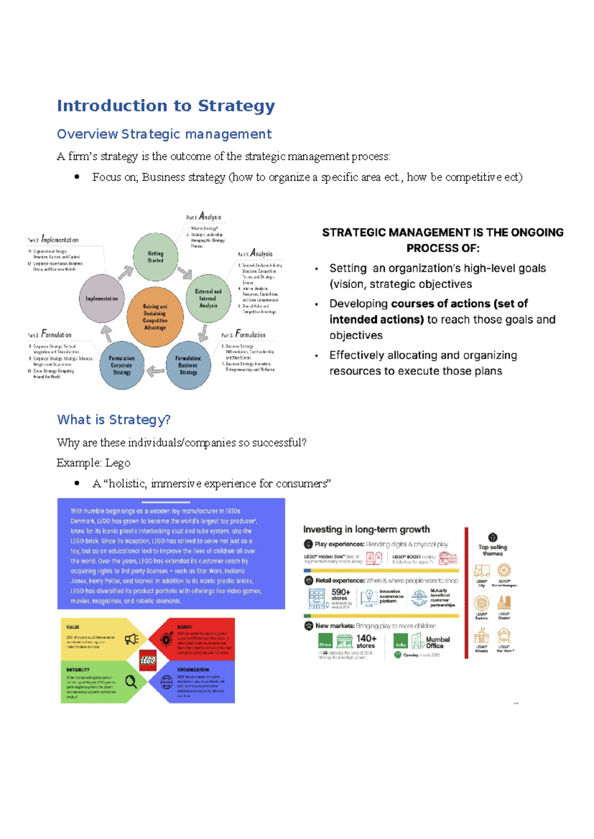 Strategic-Management - Introduction to Strategy Overview Strategic ...