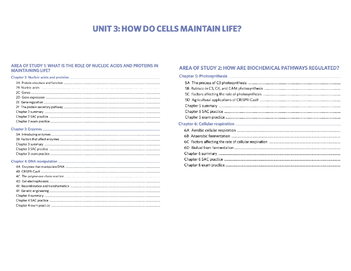 Unit 3 Biology Outcome 2: Evaluation of Three Practical Activities ...