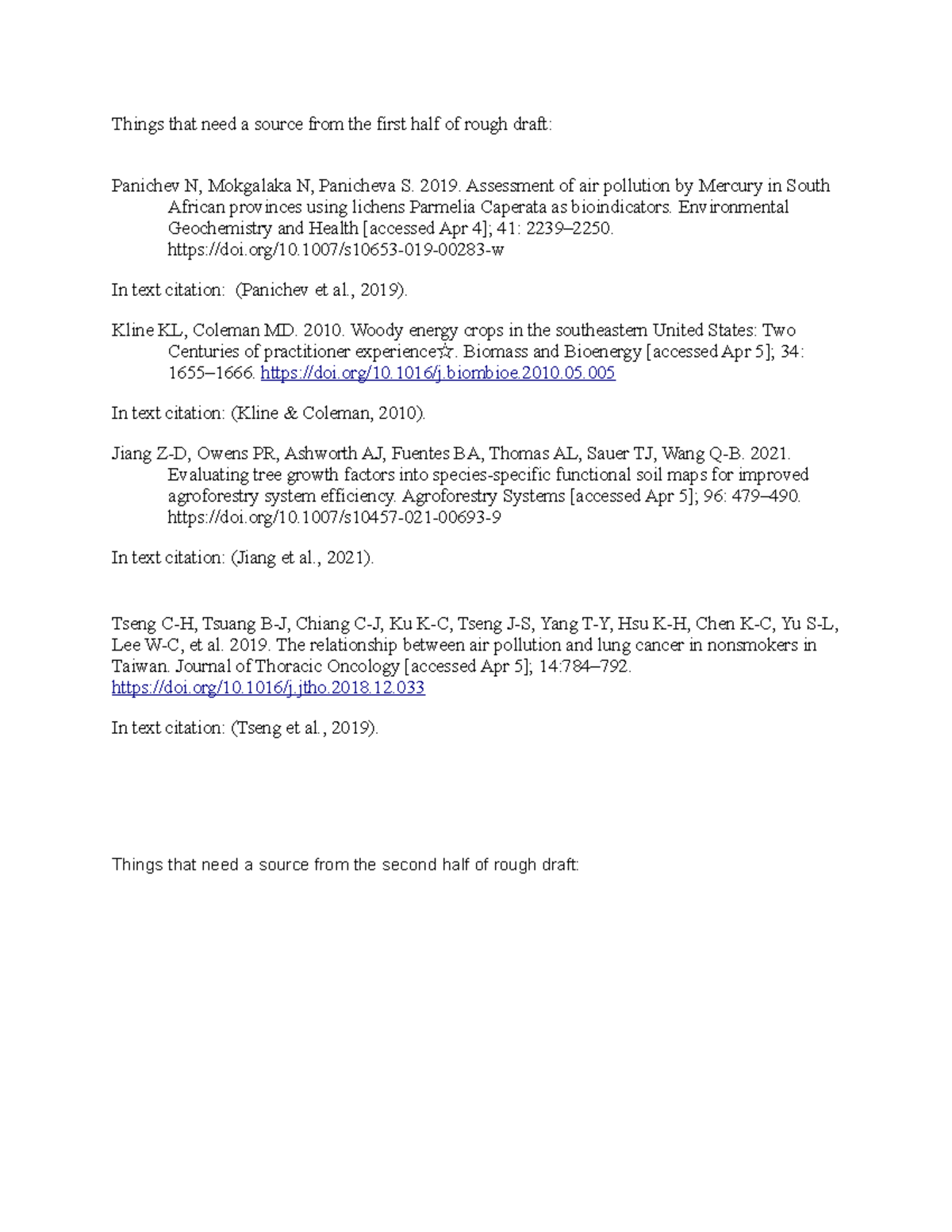 Sources for lichen paper - Things that need a source from the first ...