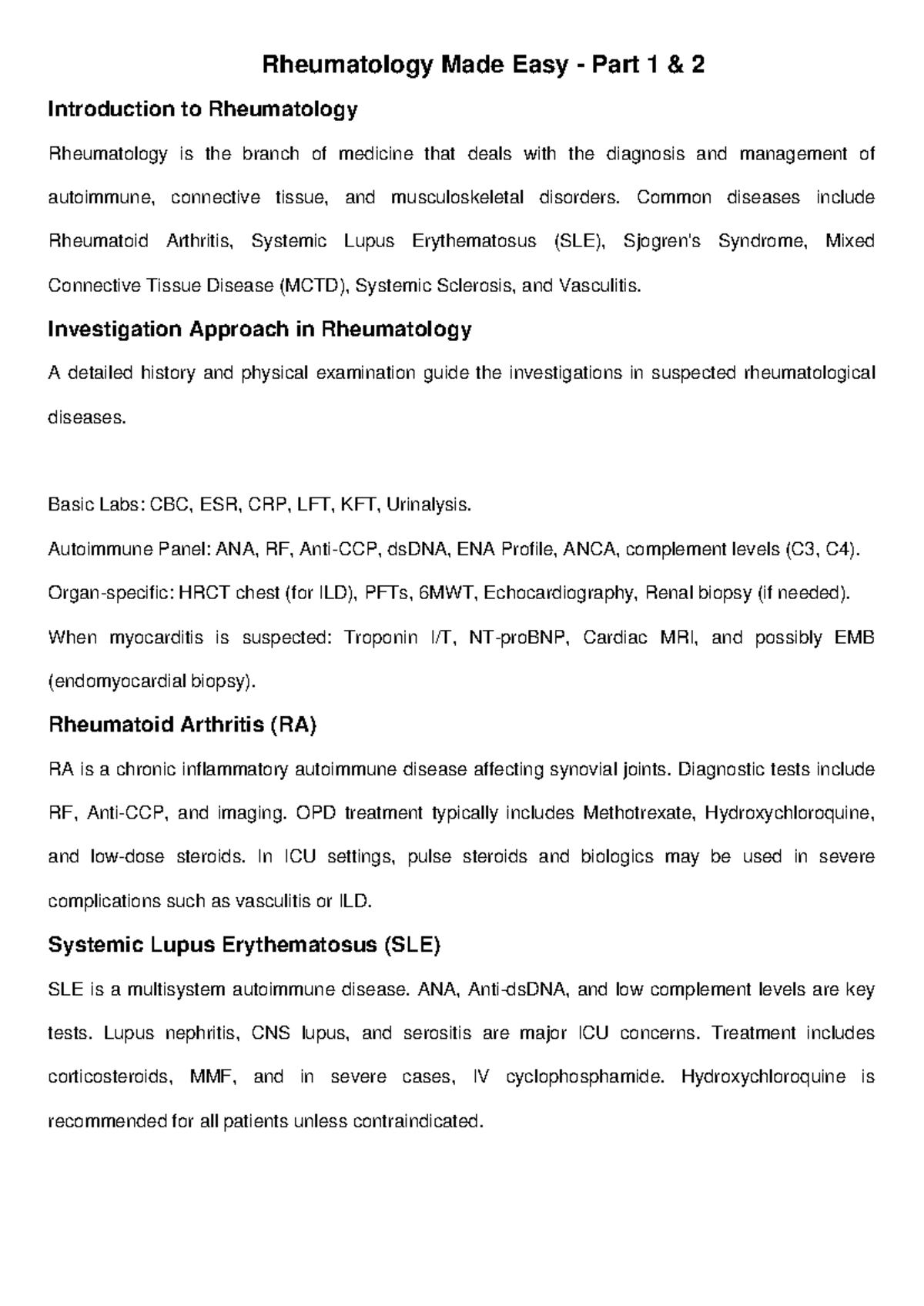 Rhematology part 2 - What is in detail of rheumatology - Rheumatology ...