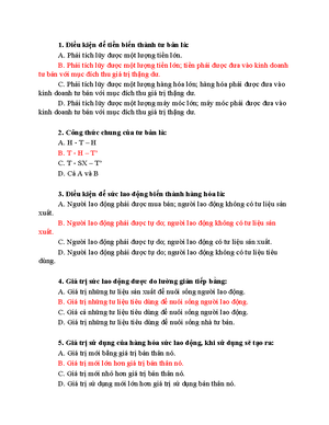 [Solved] c im c ban cua kinh t th trng nh hng x hi ch ngha Vit Nam Cu ...