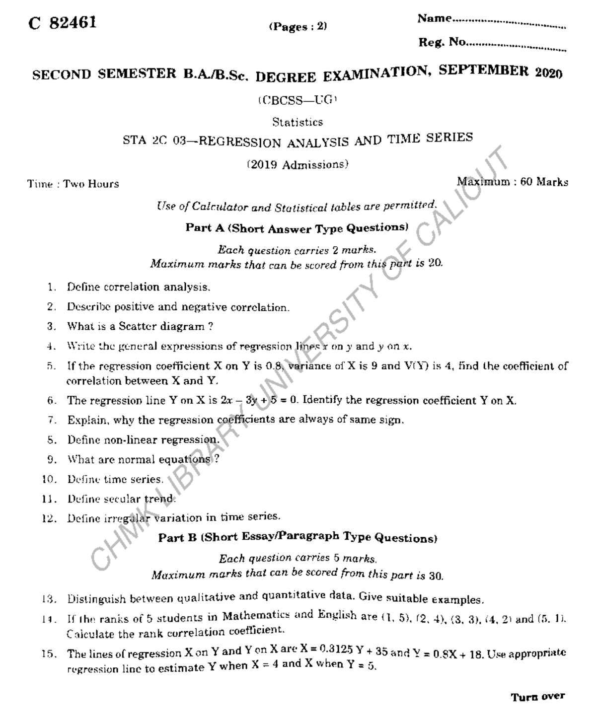 BSc Statistics Sem 2 WM - Library Resources Overview - Studocu