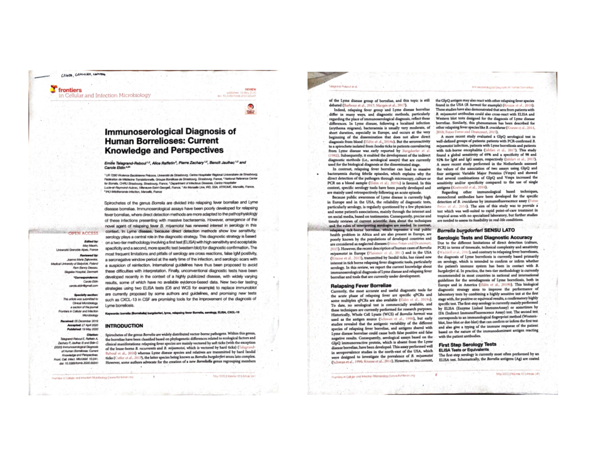ISBB - ISBB - CAGOD, CAMACHO, CAMITOG Talagri and Reboul al. Diag osis ...