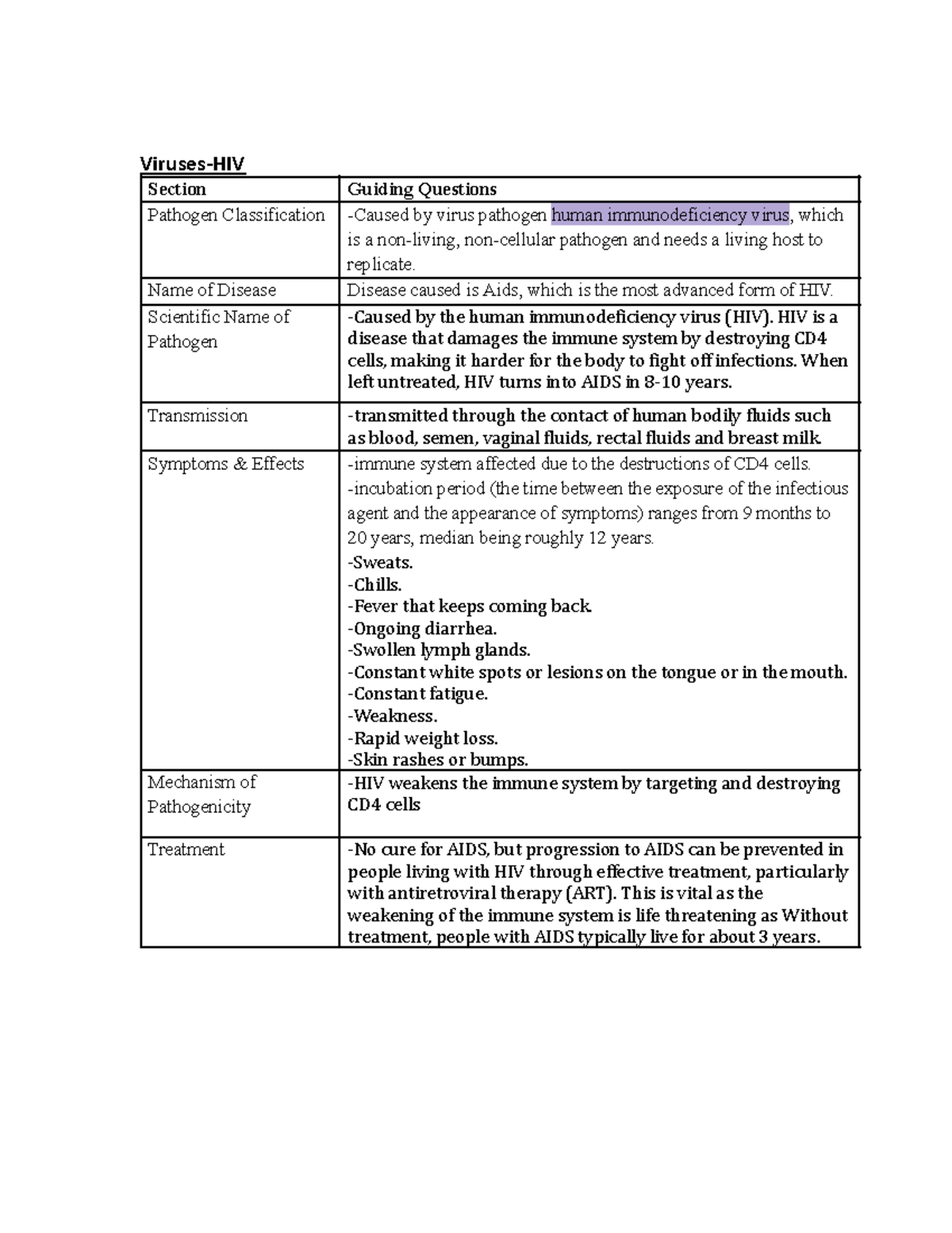 Infectious Diseases: Pathogen Classification & Disease Examples - Studocu