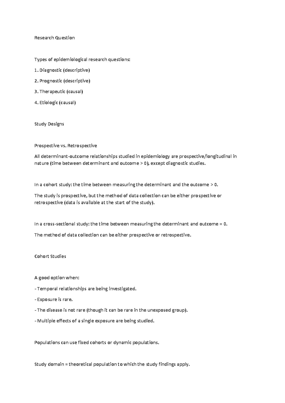 Study Design in Etiologic Epidemiology: Key Concepts and Methods ...