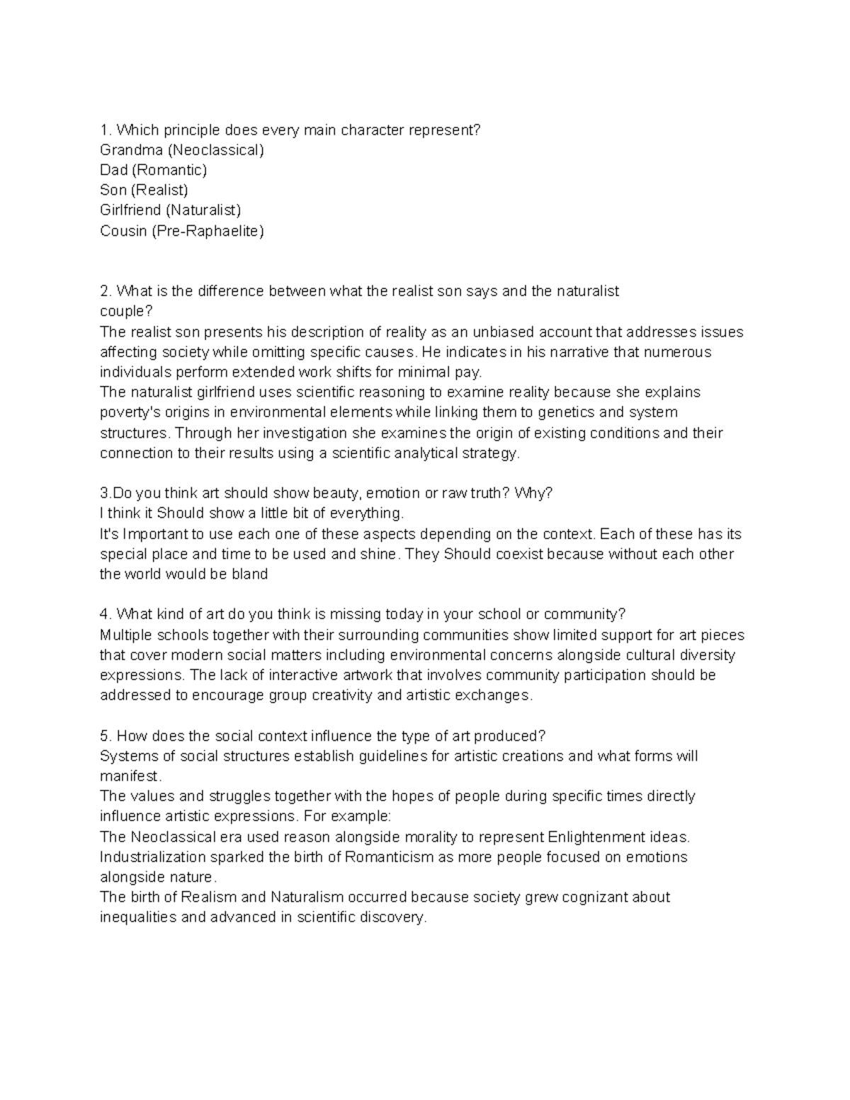 ENG 101: Art Principles and Social Context Analysis Essay Notes - Studocu