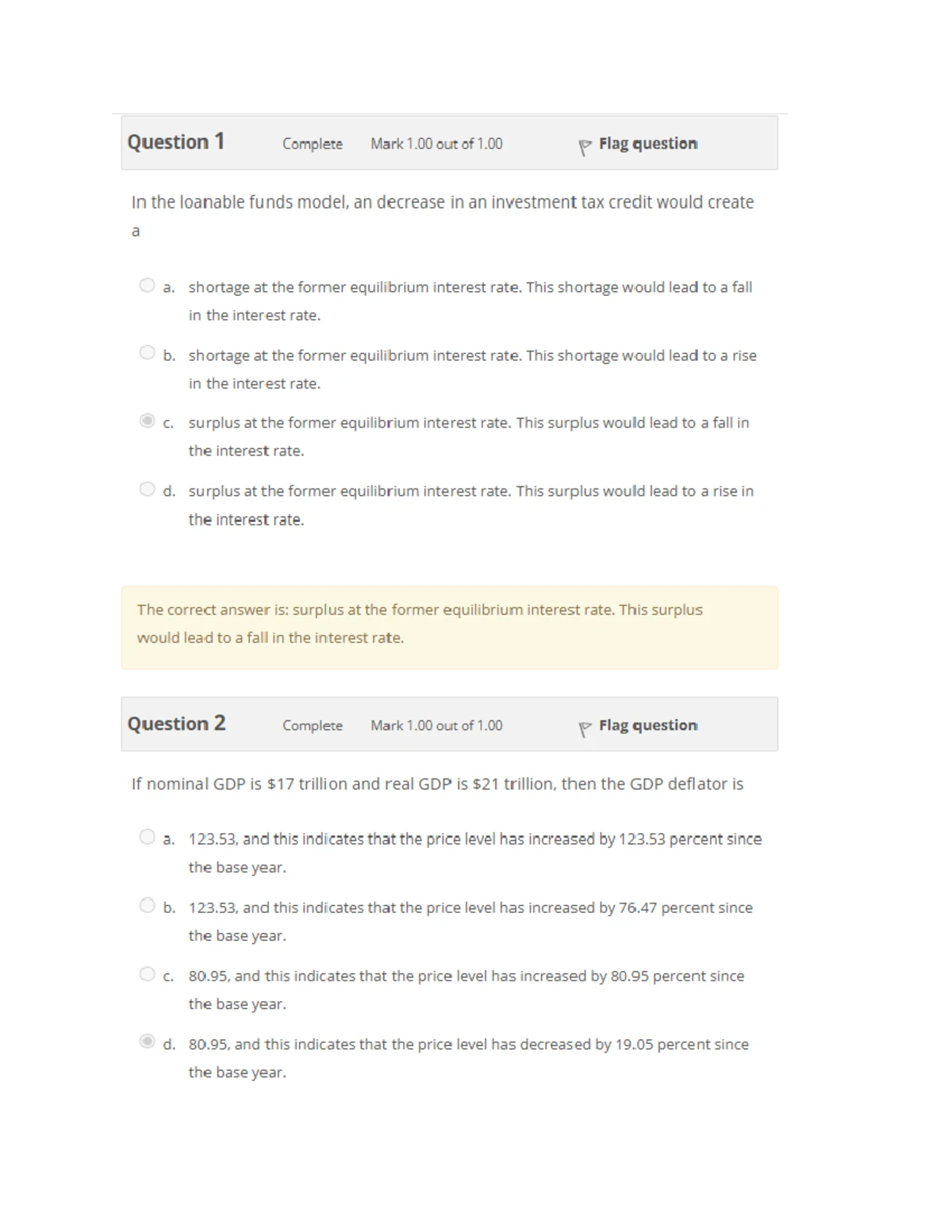 Macro - Income Measurement Practice Questions and Answers - Studocu