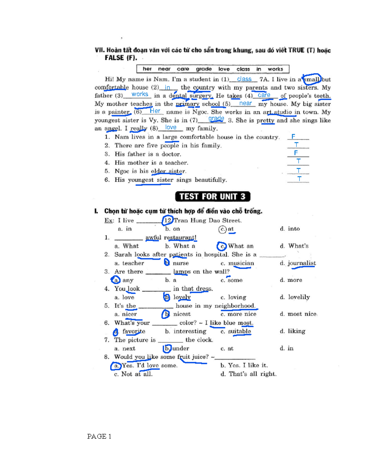 Exercise 2 Answers - GT2 - ĐÁP ÁN - tAGT2 - Document Preview