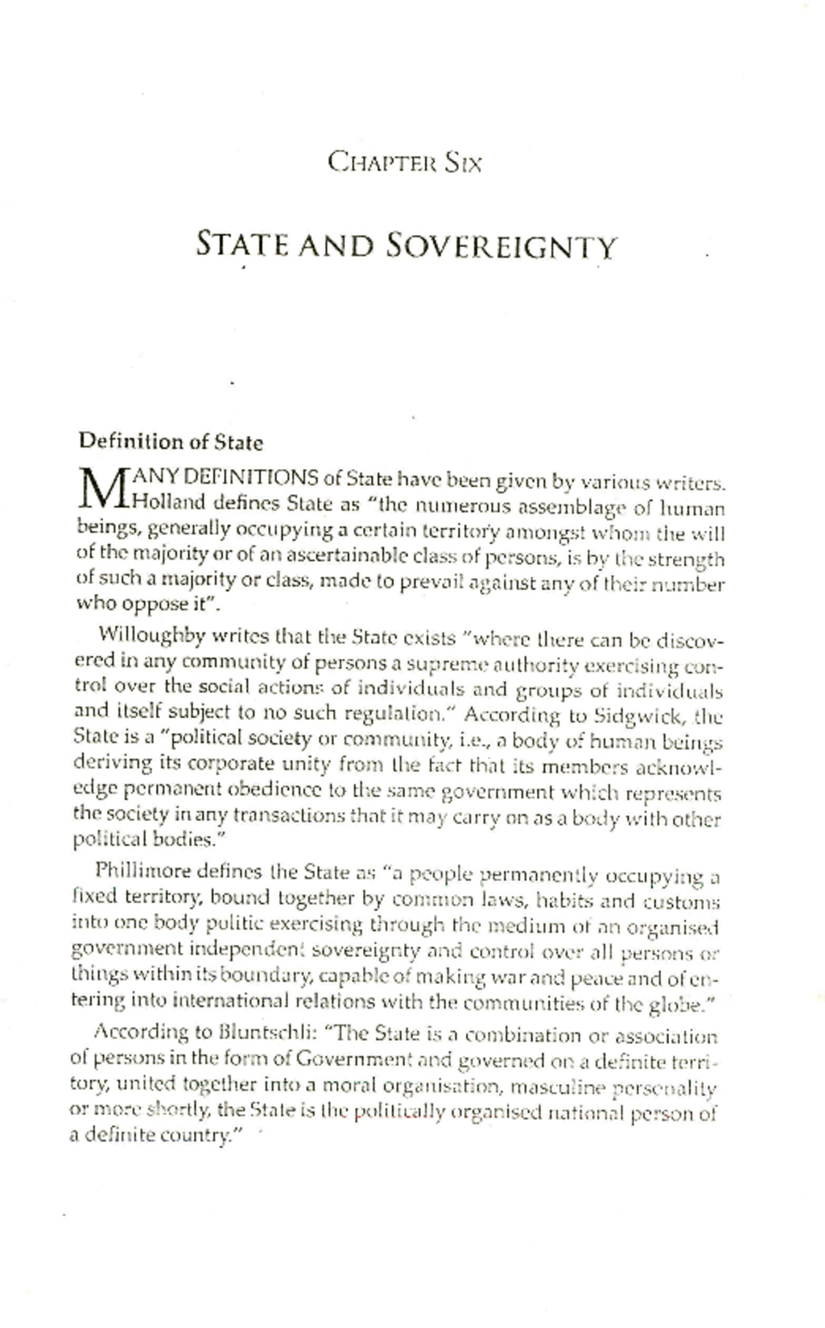 Chapter 6-9: Lecture Notes on State and Sovereignty Concepts - Studocu
