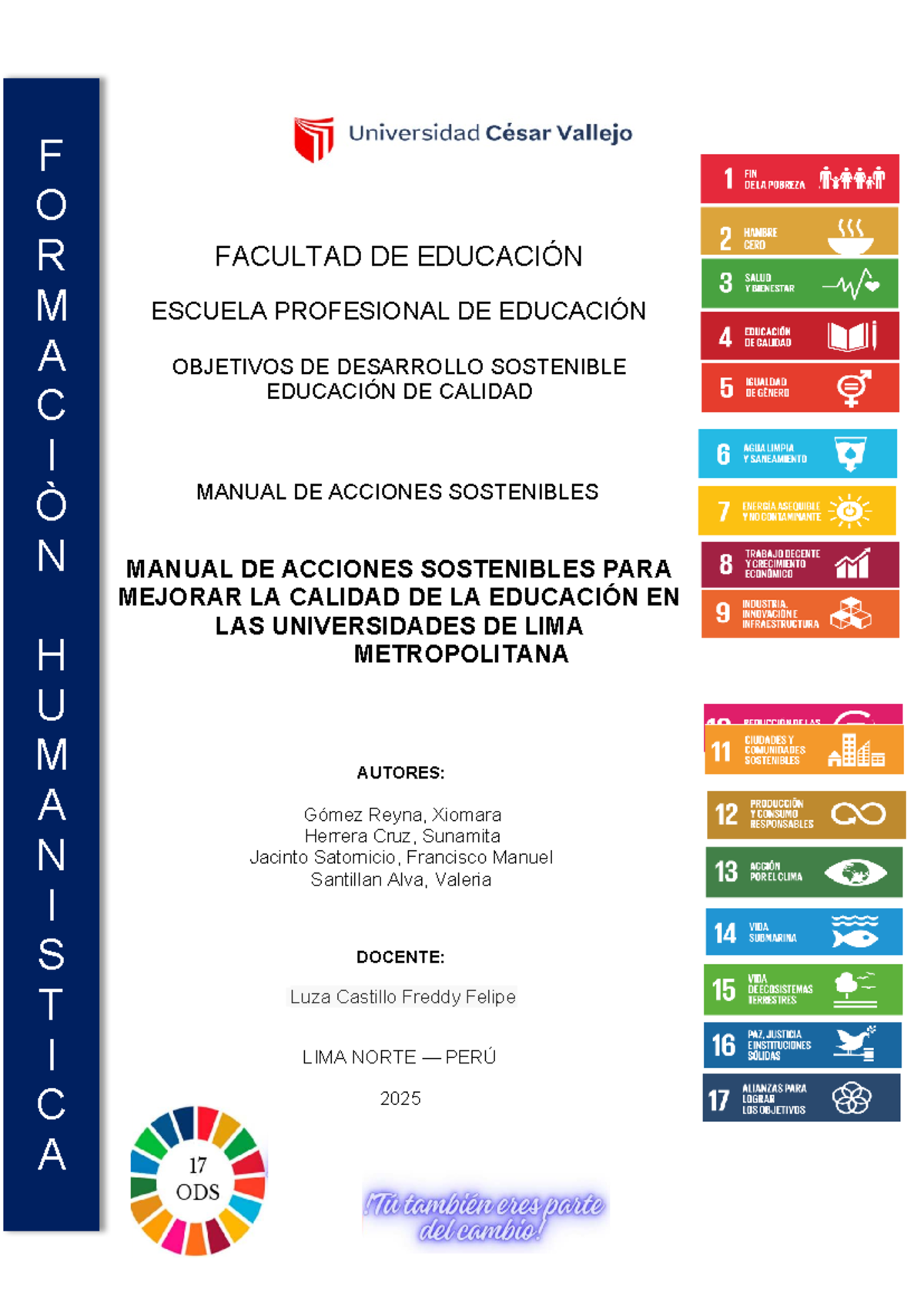 Manual de Acciones Sostenibles para Mejorar la Calidad Educativa en ...