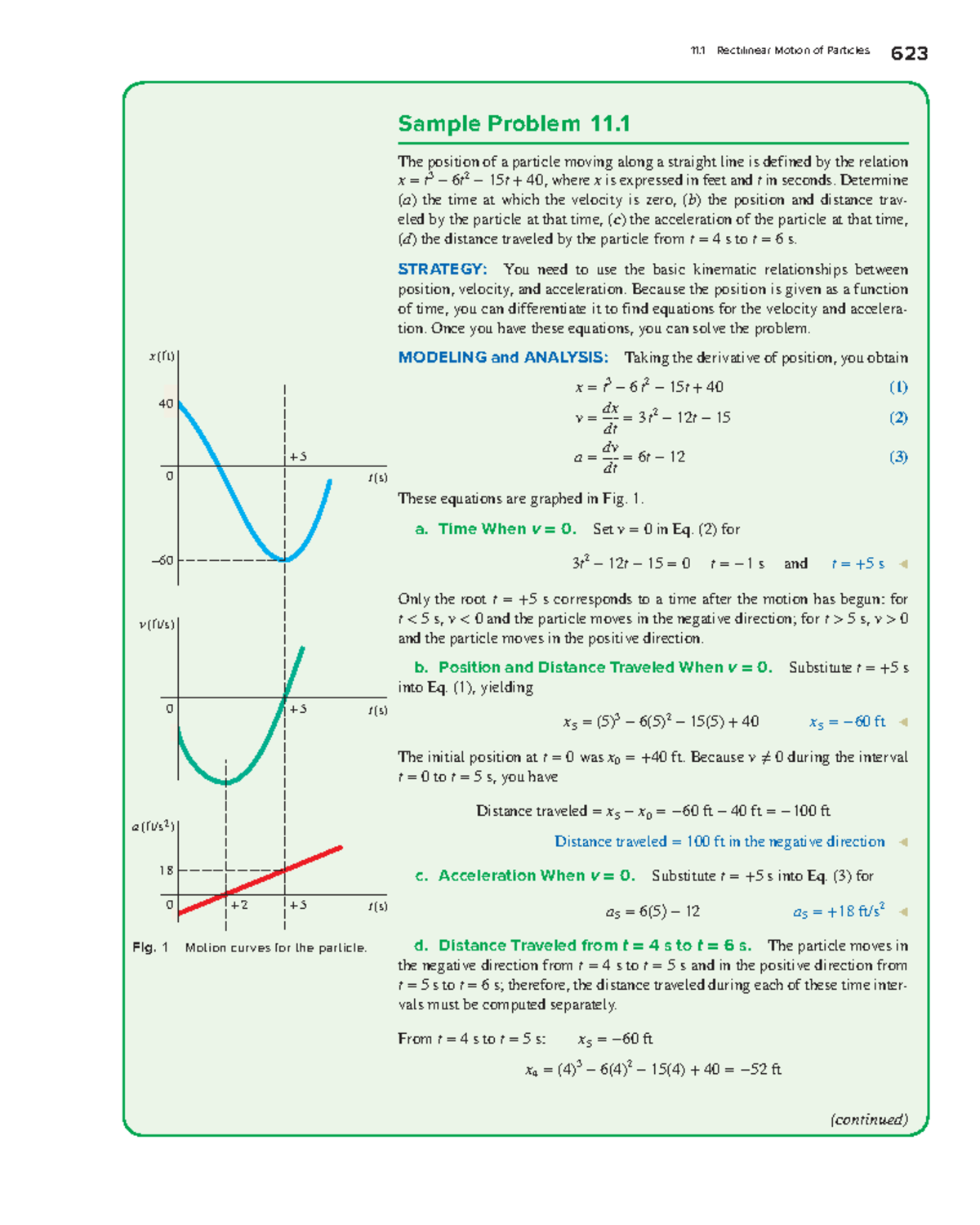 Sample Problems - Kinematics of Particles (MA 623) - Studocu