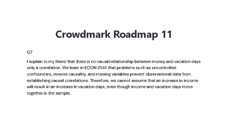 Crowdmark Roadmap 11 Q7 - ECON 3180 - Crowdmark Roadmap 11 Q I explain ...