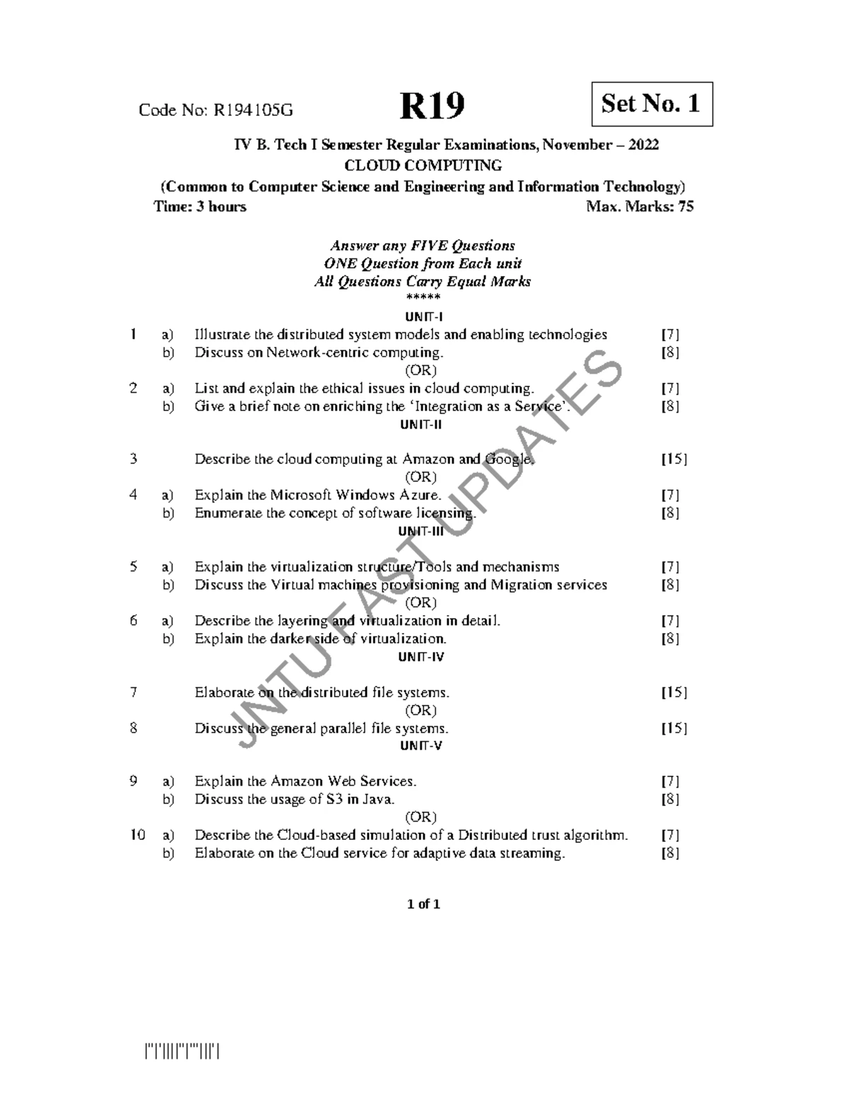 Unit-1 cc - Cloud computing unit 1 notes - Unit - Cloud-In cloud ...
