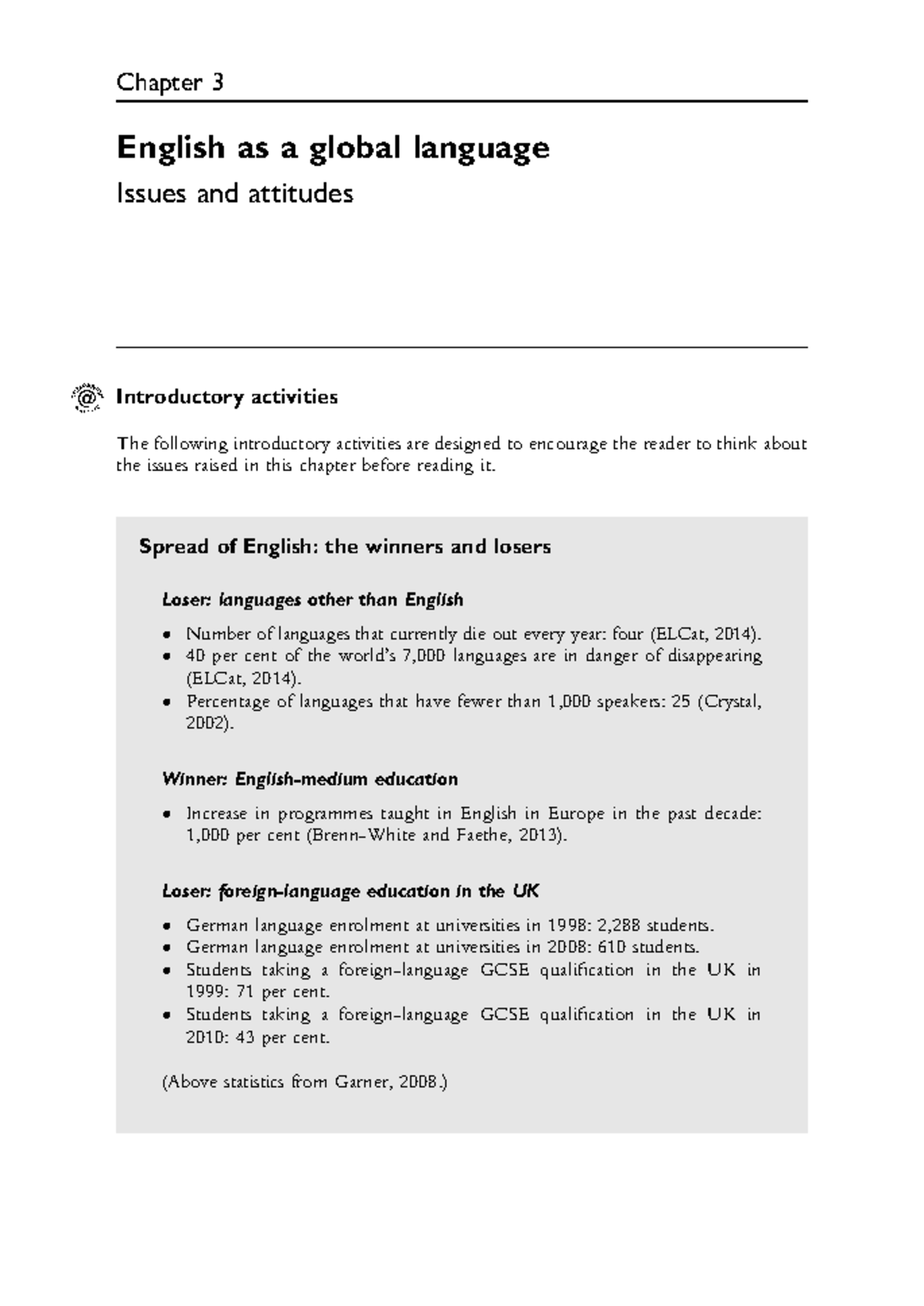 Chapter 3: English as a Global Language - Issues and Attitudes - Studocu