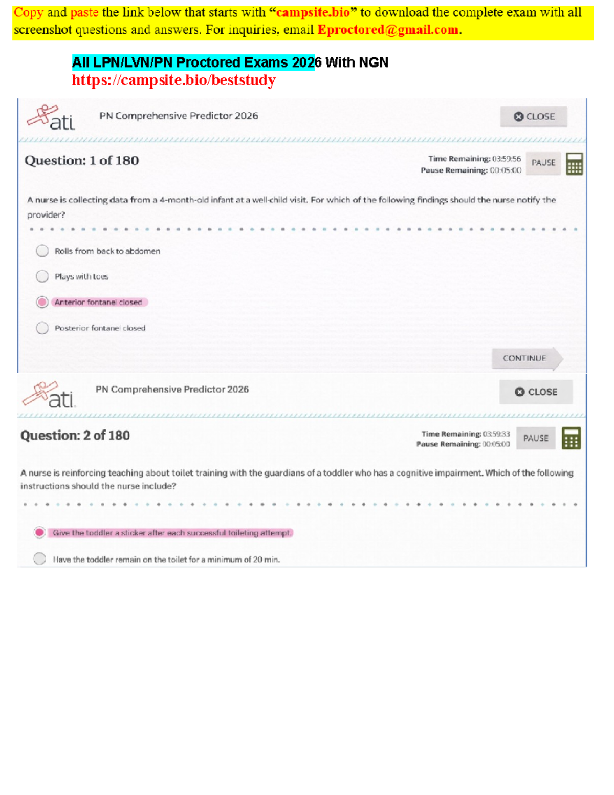 2026 ATI PN Proctored Exams with NGN for LPN Program - Studocu