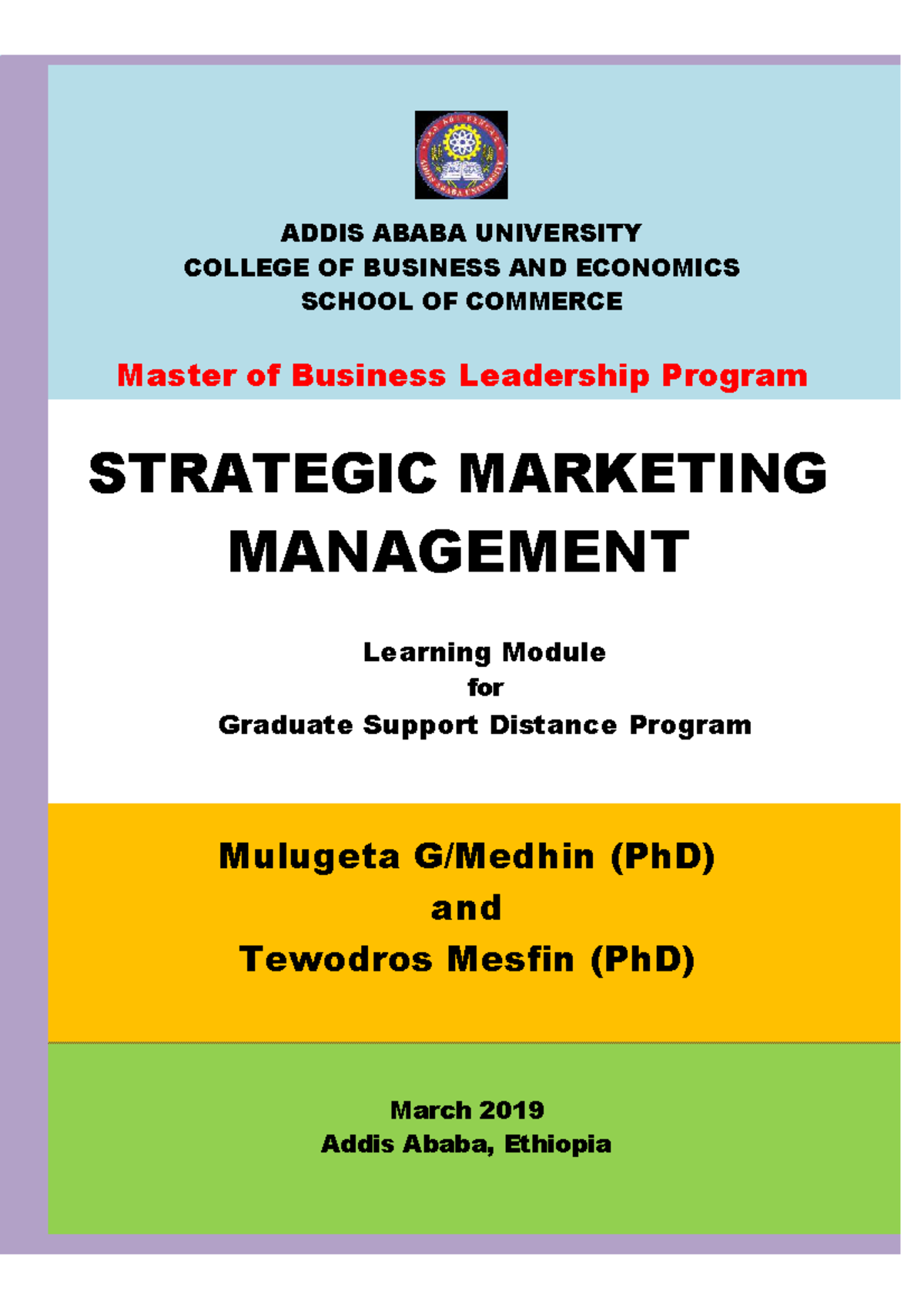 AAU Strategic Marketing Management Module Overview and Key Concepts ...