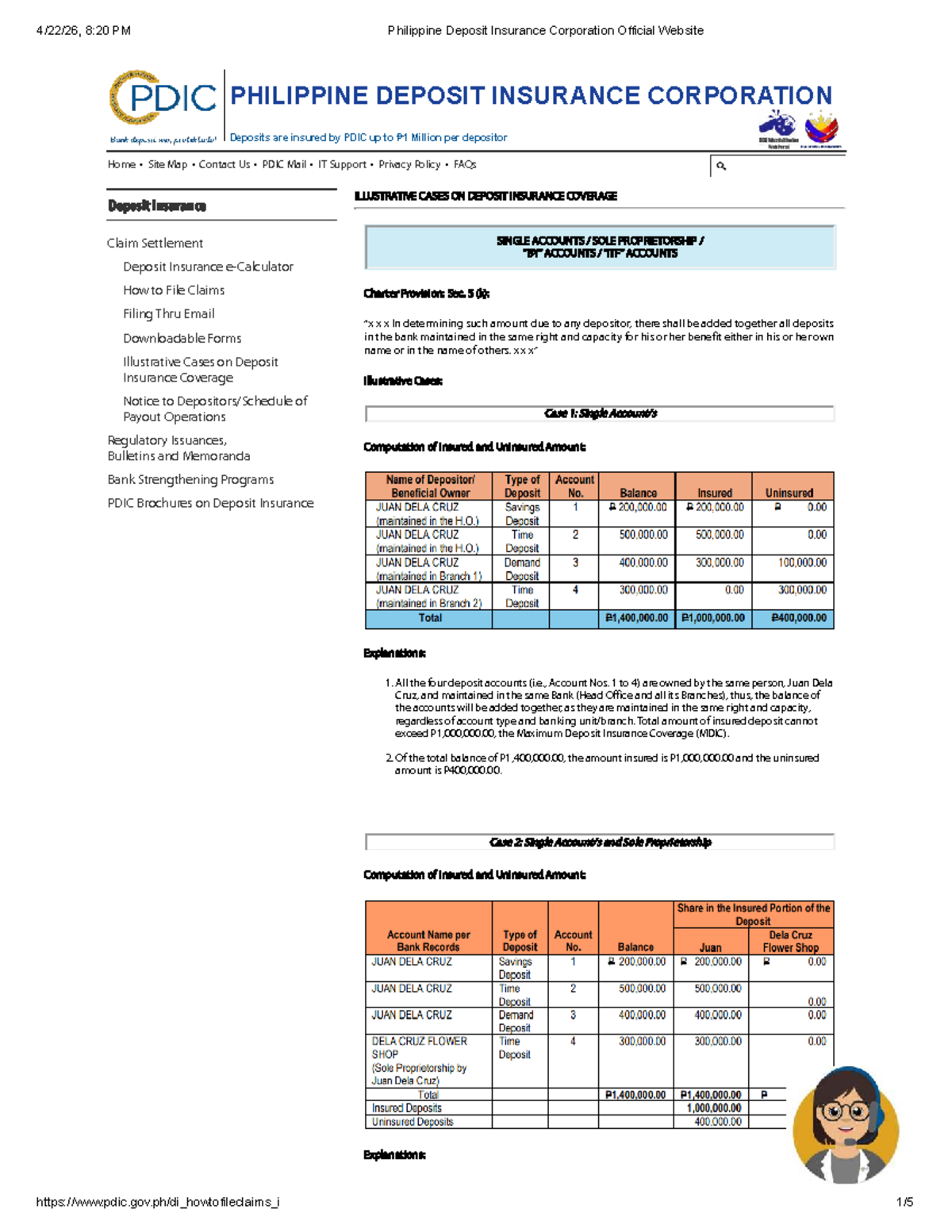 Deposit Rules and Illustrative Cases on Insurance Coverage - Studocu
