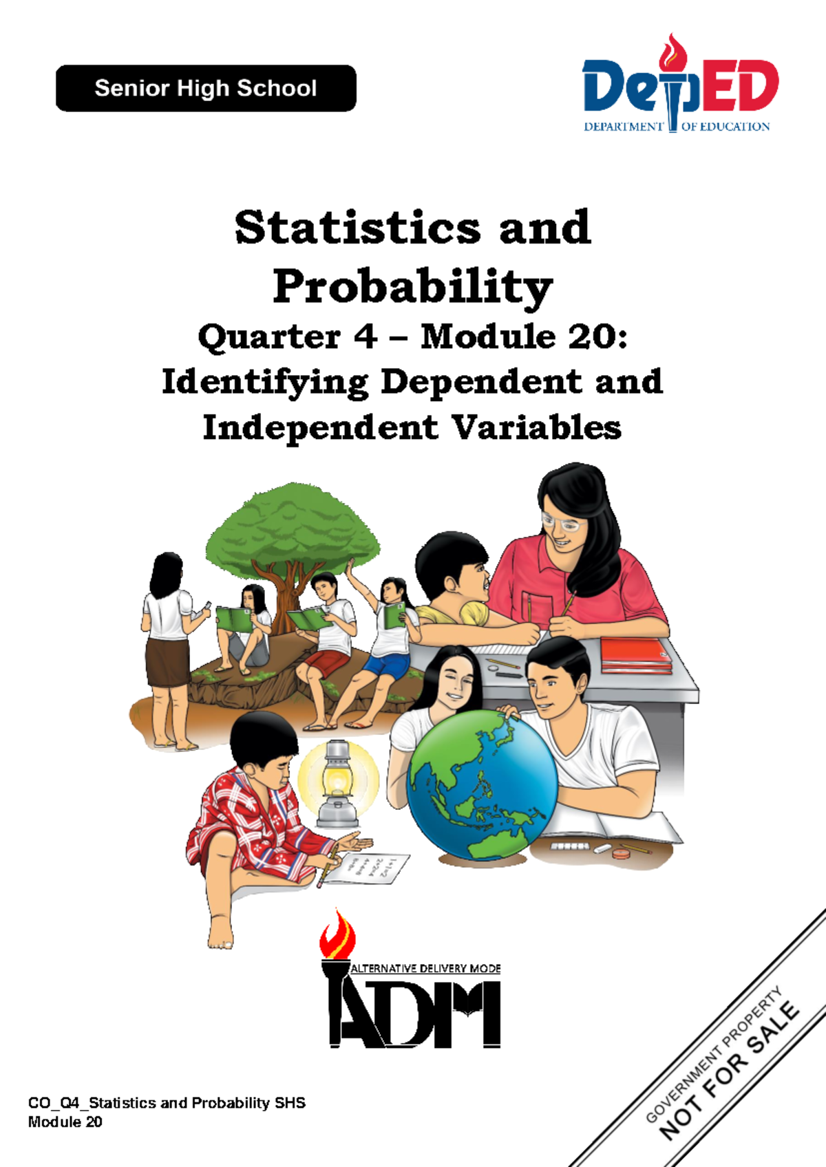 Quarter 4 Mod20: Identifying Dependent & Independent Variables - Document Preview
