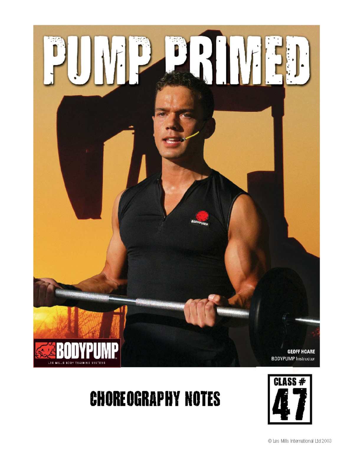 BP 47 Choreography Notes - Les Mills International Ltd 2003 - Studocu