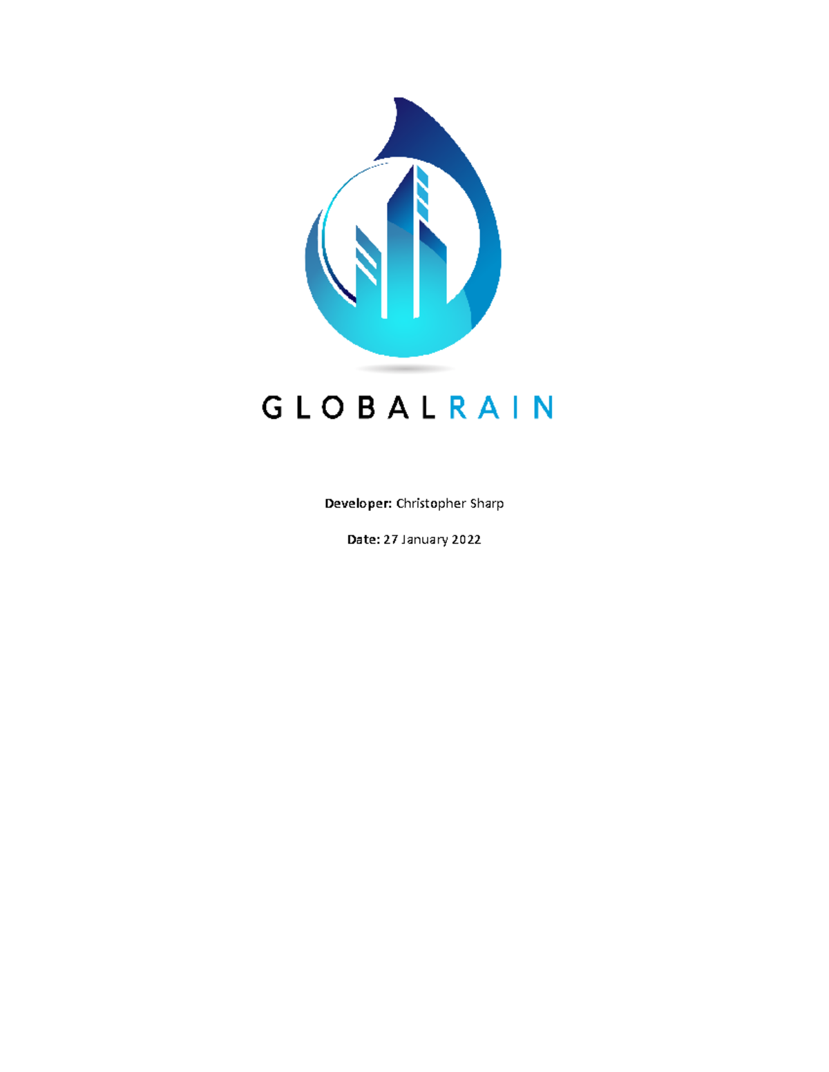 IT+145+Global+Rain+Summary+Report - Developer: Christopher Sharp Date ...